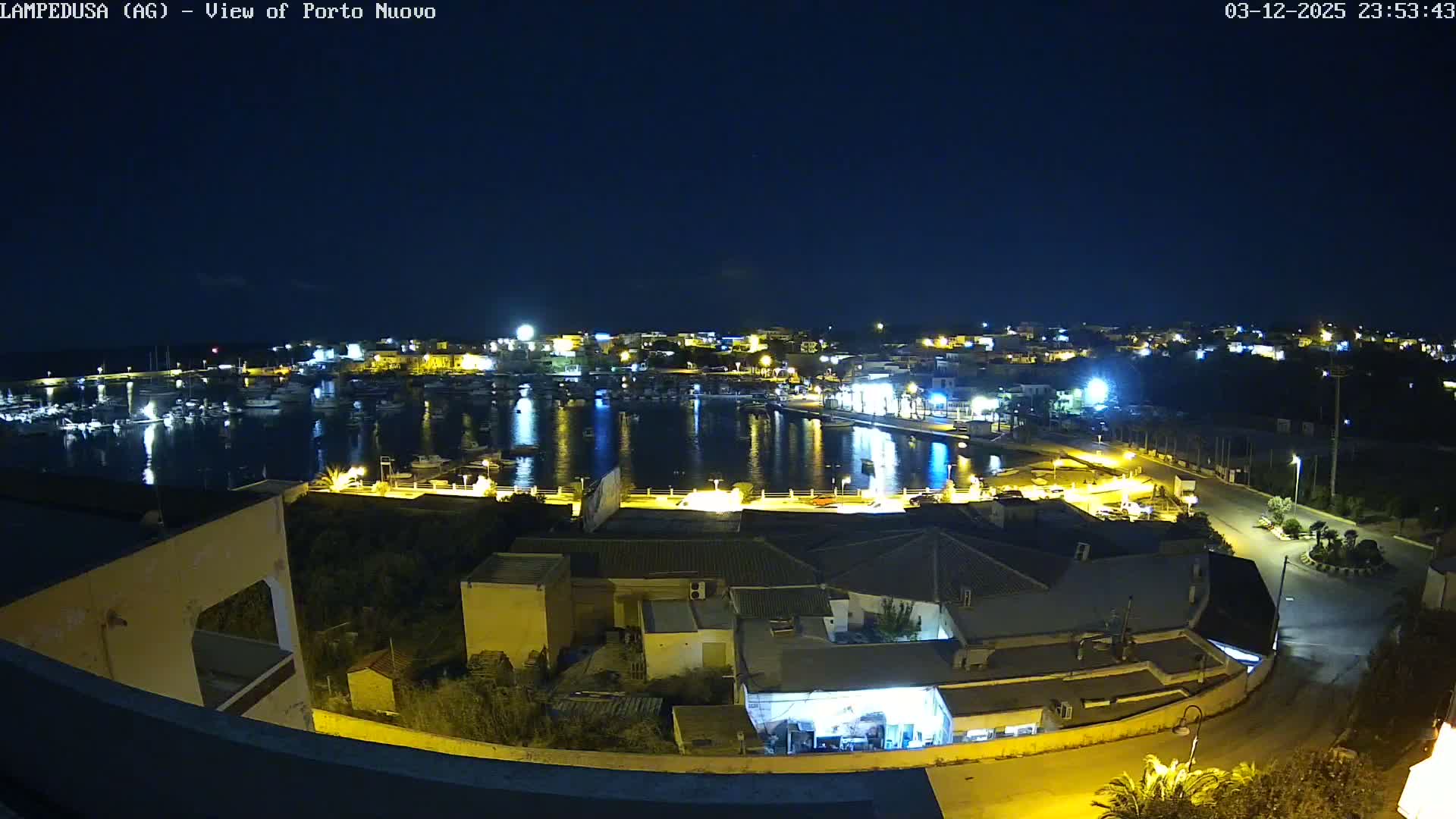Lampedusa, Port of Nouvo Live Cam - Agrigento, Sicily, Italy
