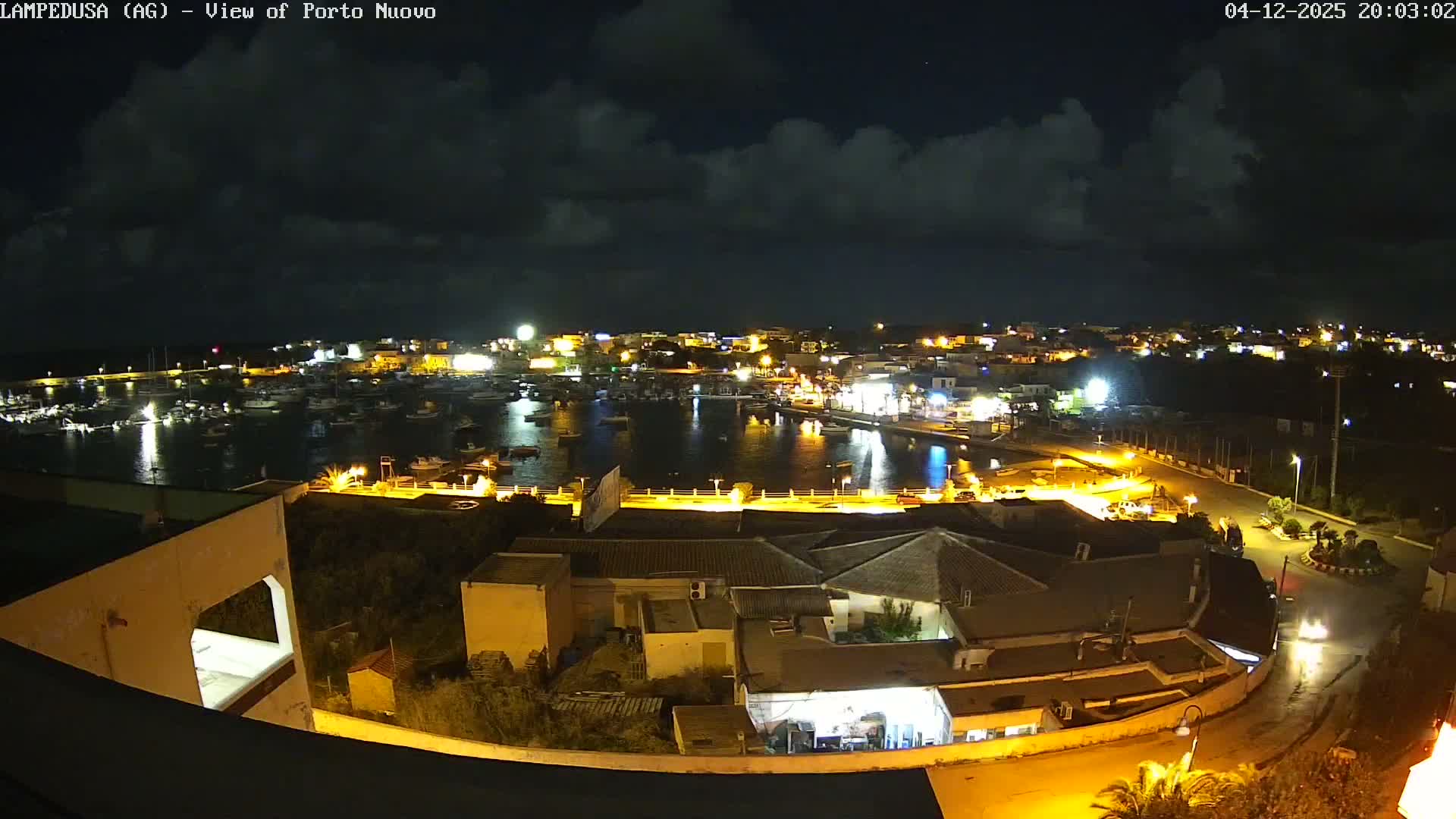 Lampedusa, Port of Nouvo Live Cam - Agrigento, Sicily, Italy