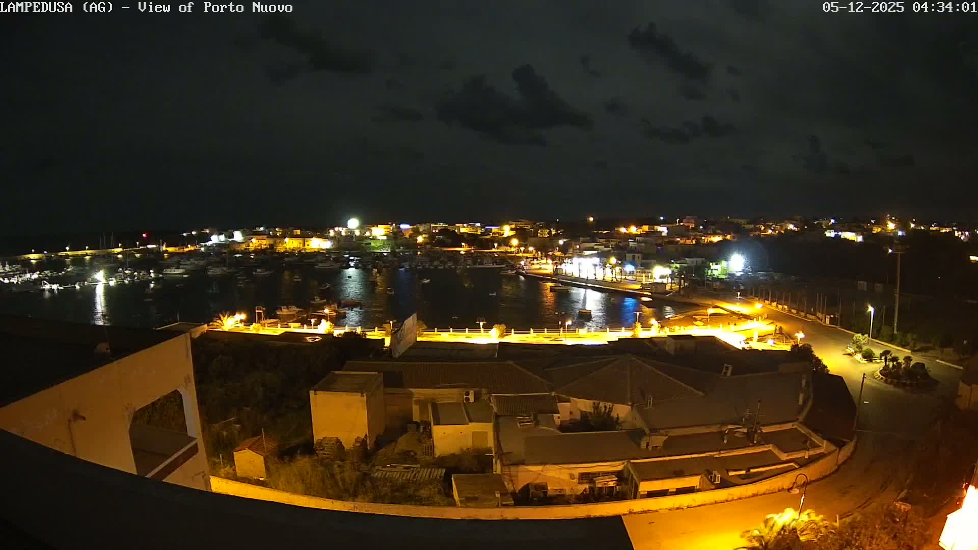 Lampedusa, Port of Nouvo Live Cam - Agrigento, Sicily, Italy