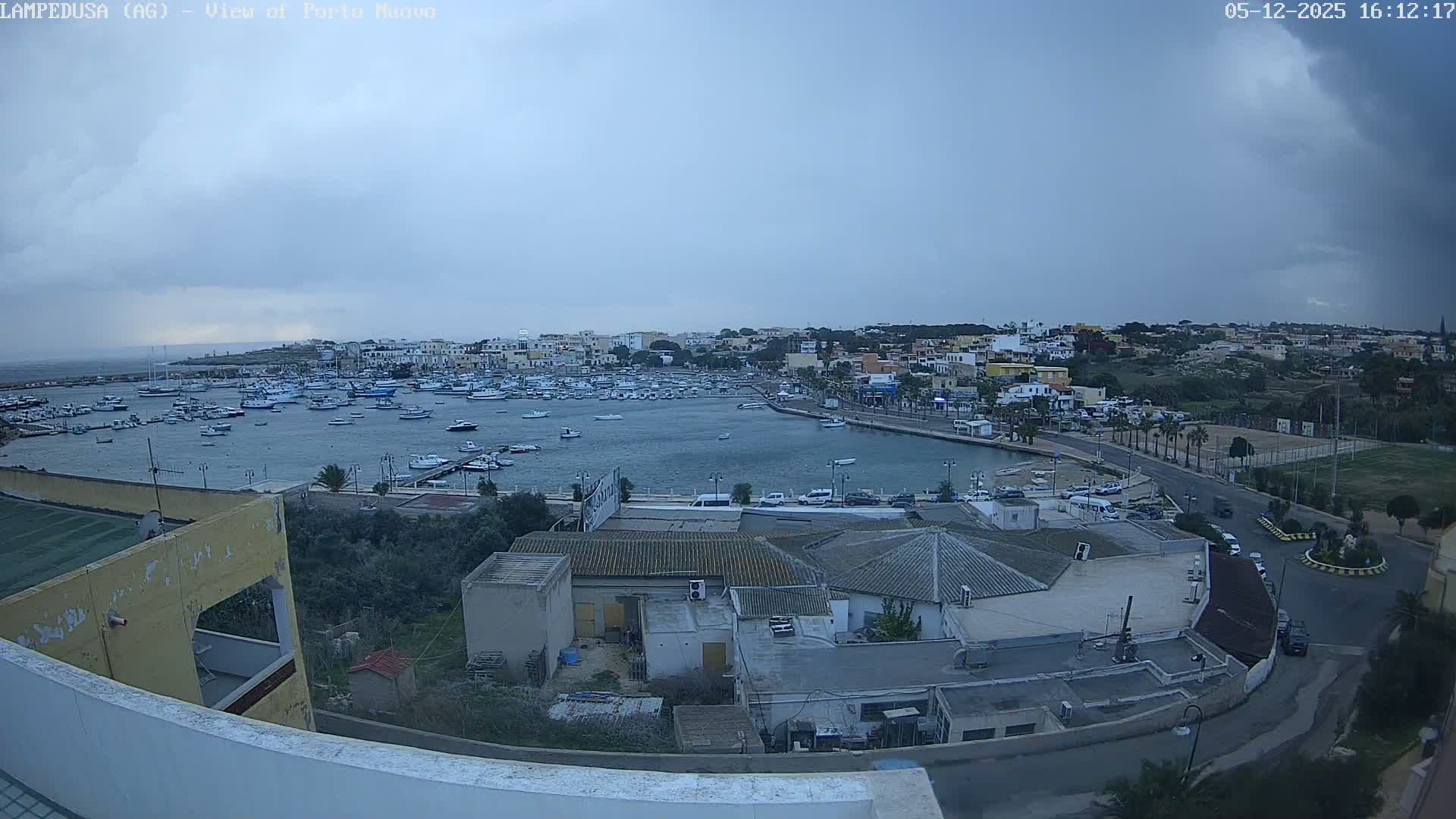 Lampedusa, Port of Nouvo Live Cam - Agrigento, Sicily, Italy