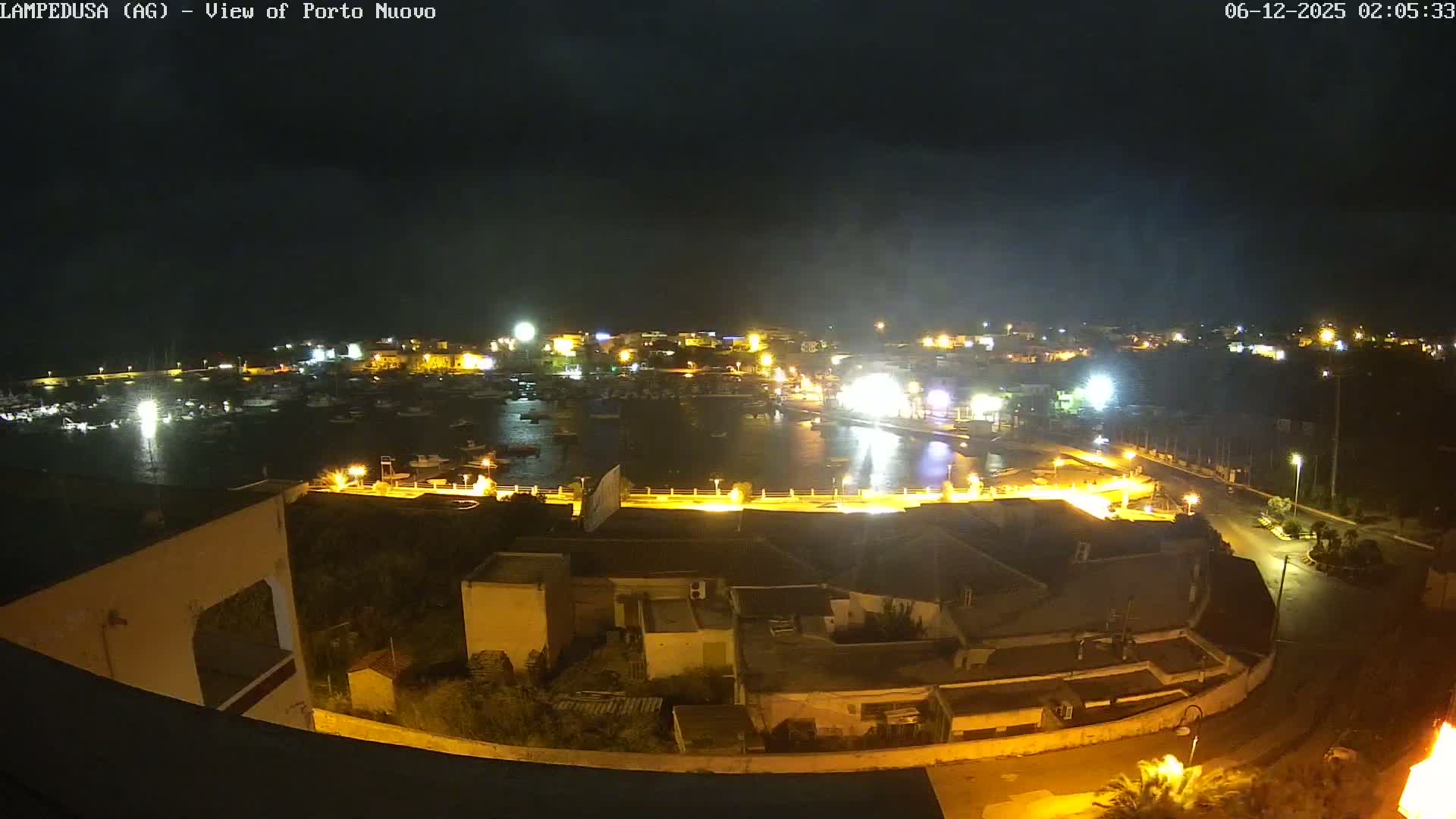 Lampedusa, Port of Nouvo Live Cam - Agrigento, Sicily, Italy