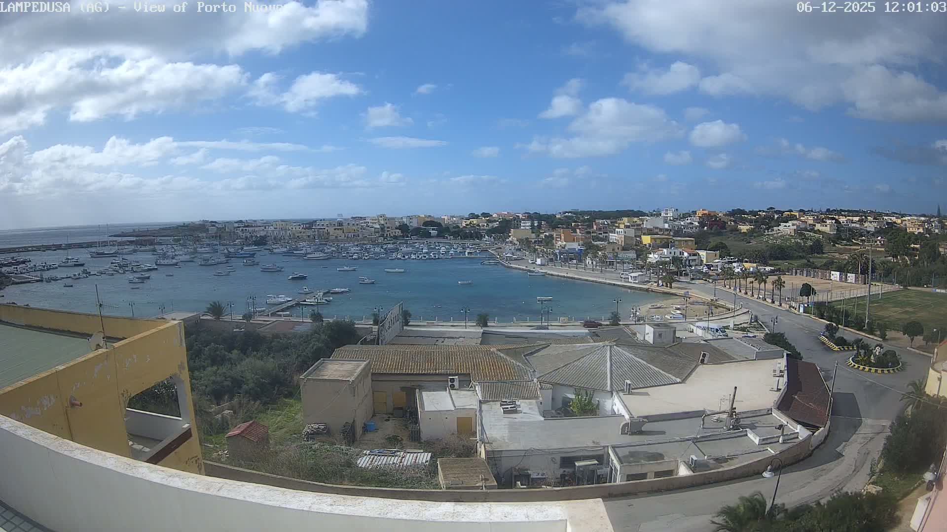 Lampedusa, Port of Nouvo Live Cam - Agrigento, Sicily, Italy