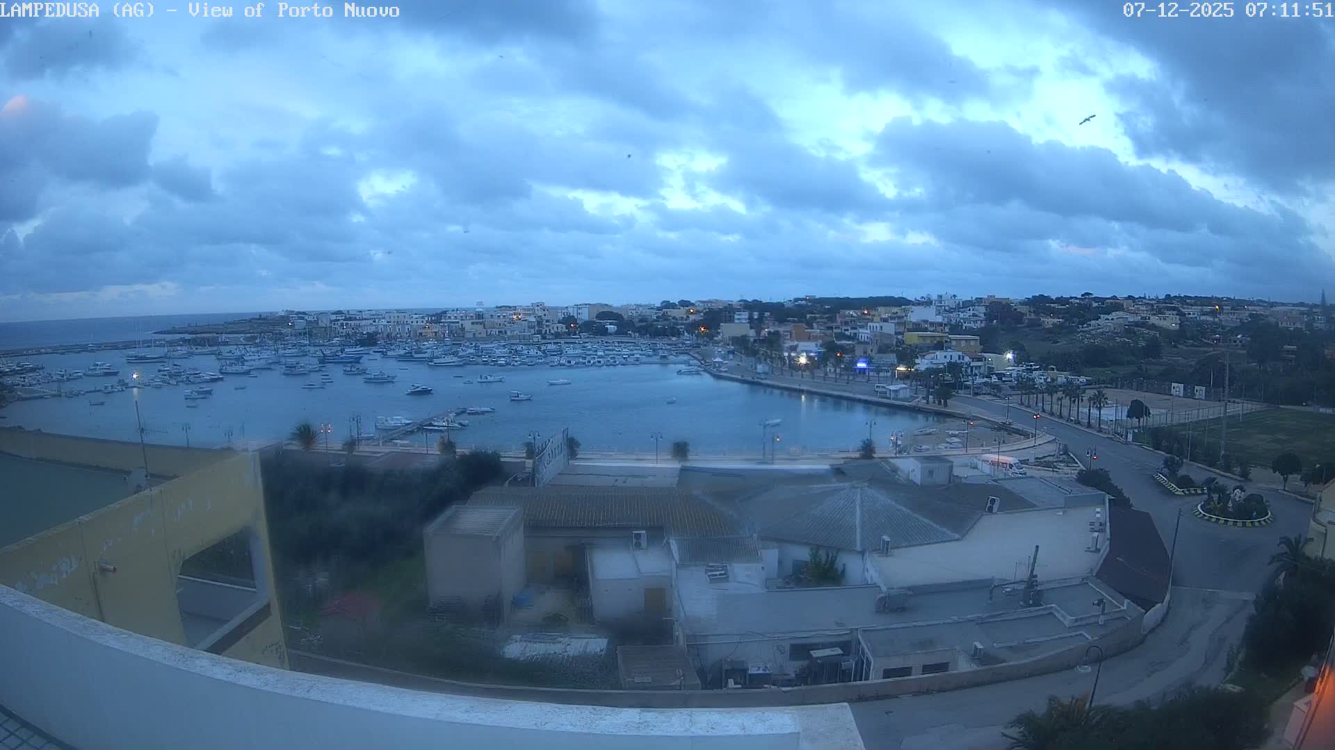 Lampedusa, Port of Nouvo Live Cam - Agrigento, Sicily, Italy