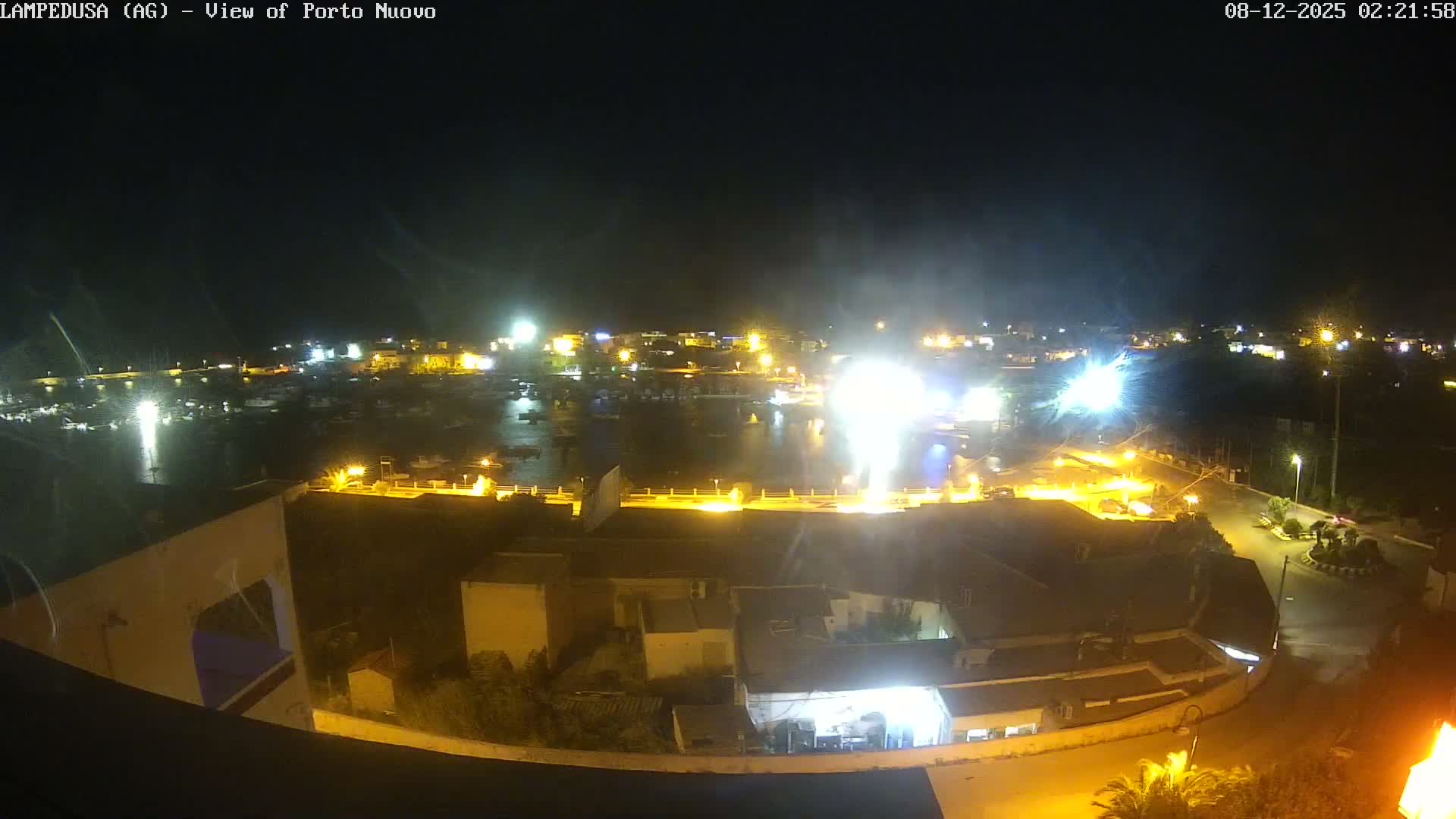 Lampedusa, Port of Nouvo Live Cam - Agrigento, Sicily, Italy