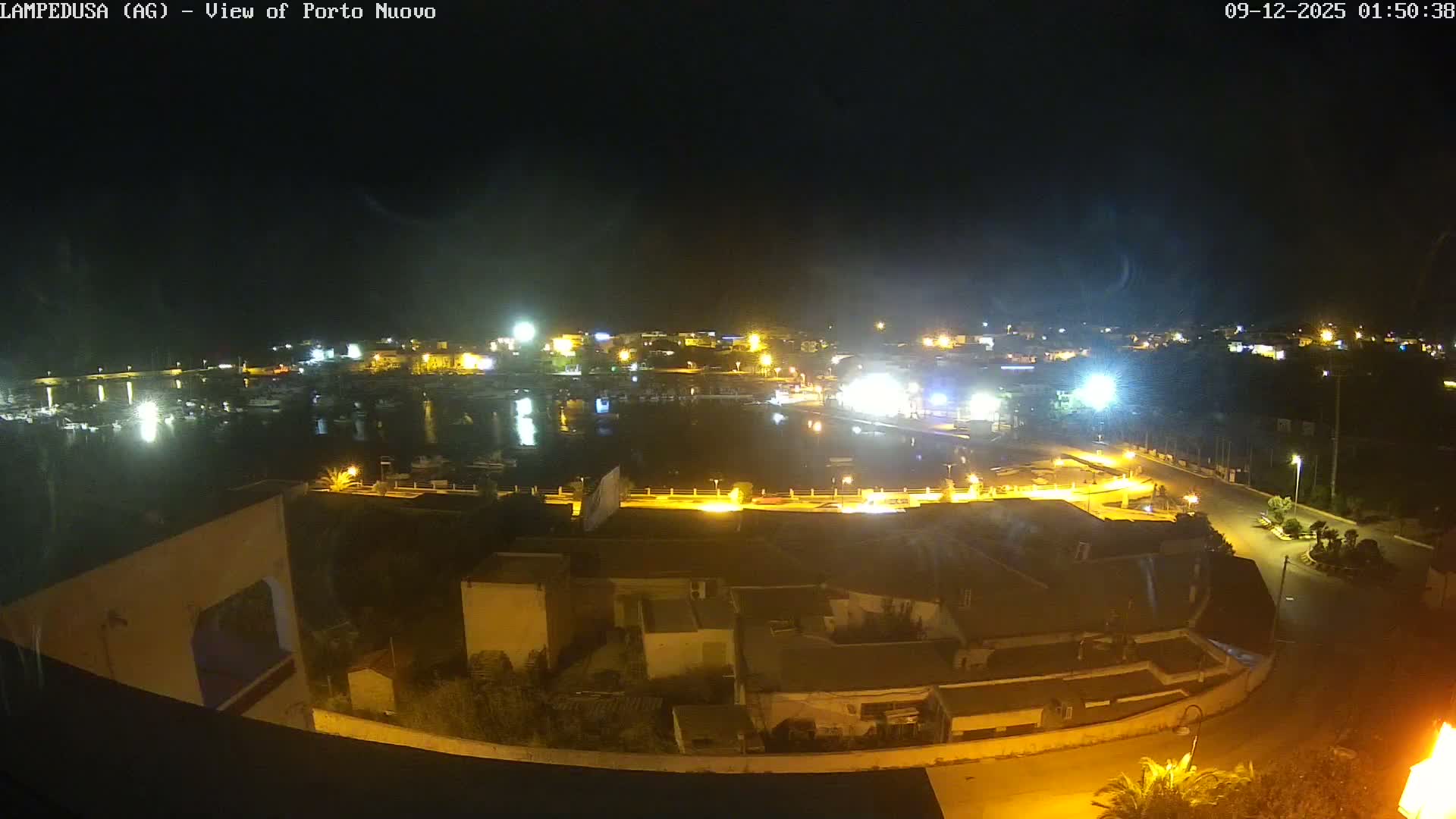Lampedusa, Port of Nouvo Live Cam - Agrigento, Sicily, Italy
