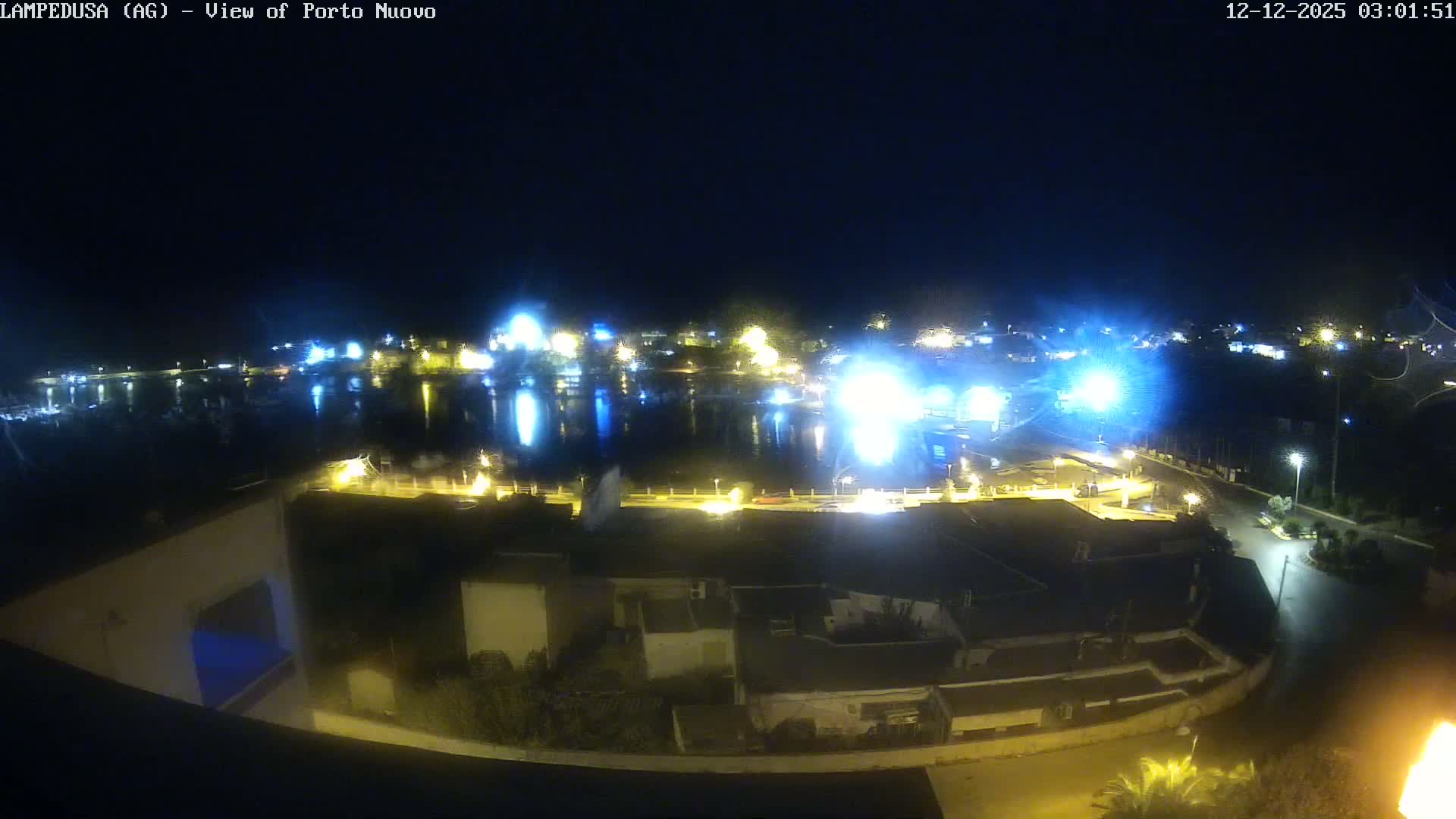 Lampedusa, Port of Nouvo Live Cam - Agrigento, Sicily, Italy