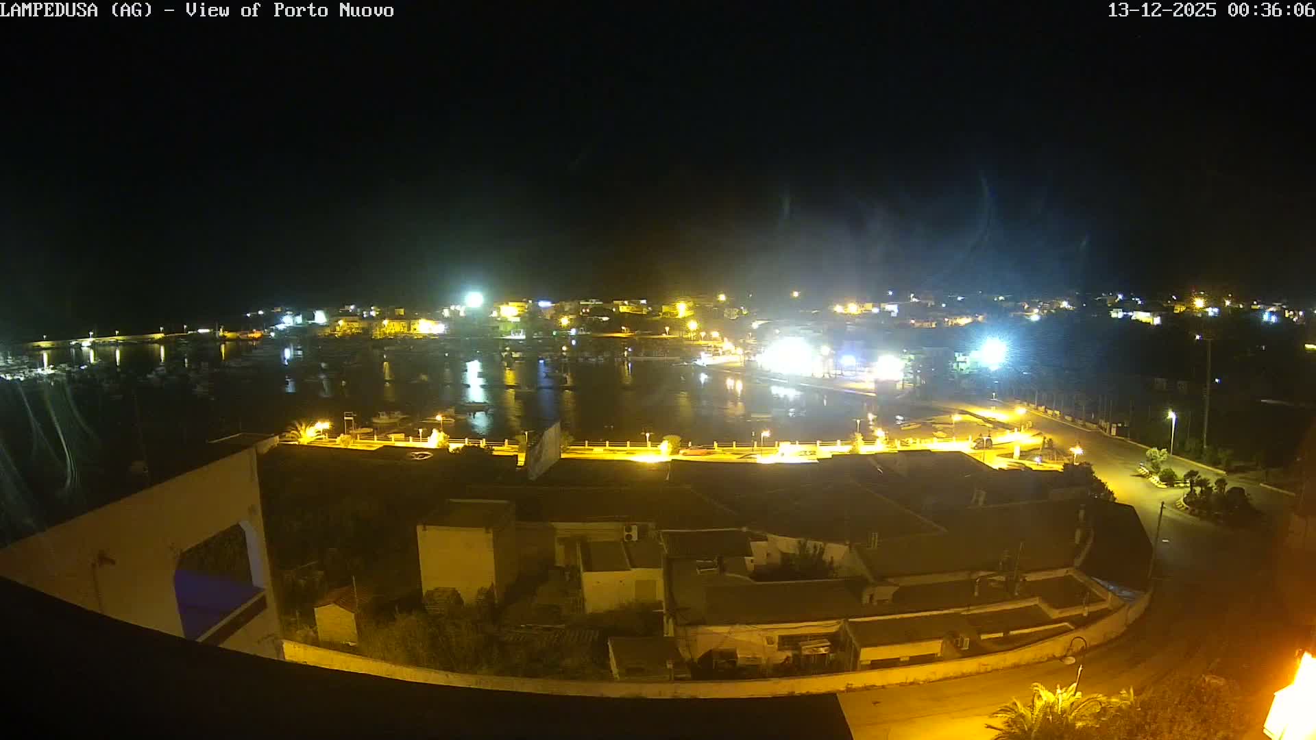 Lampedusa, Port of Nouvo Live Cam - Agrigento, Sicily, Italy