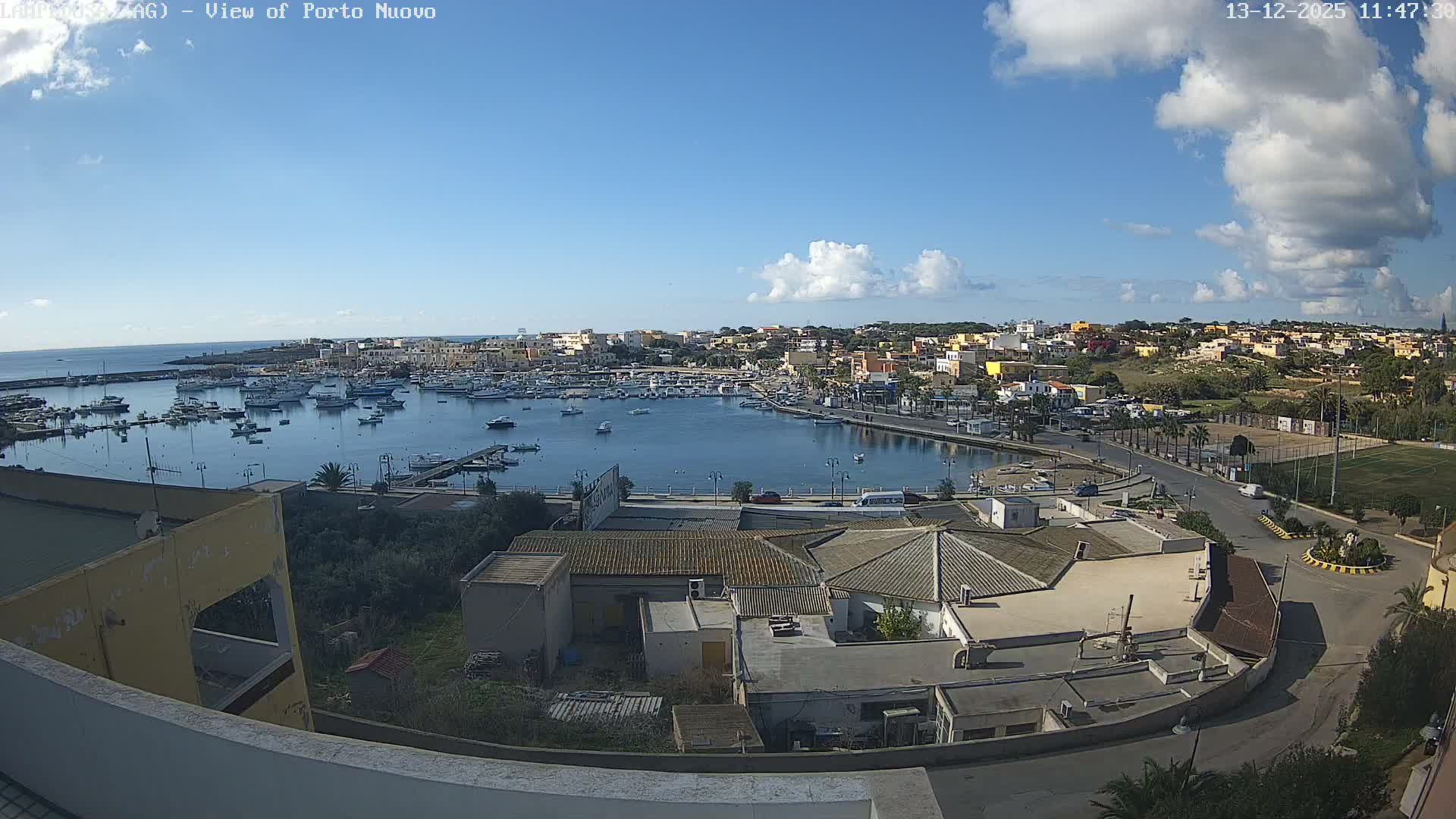 Lampedusa, Port of Nouvo Live Cam - Agrigento, Sicily, Italy