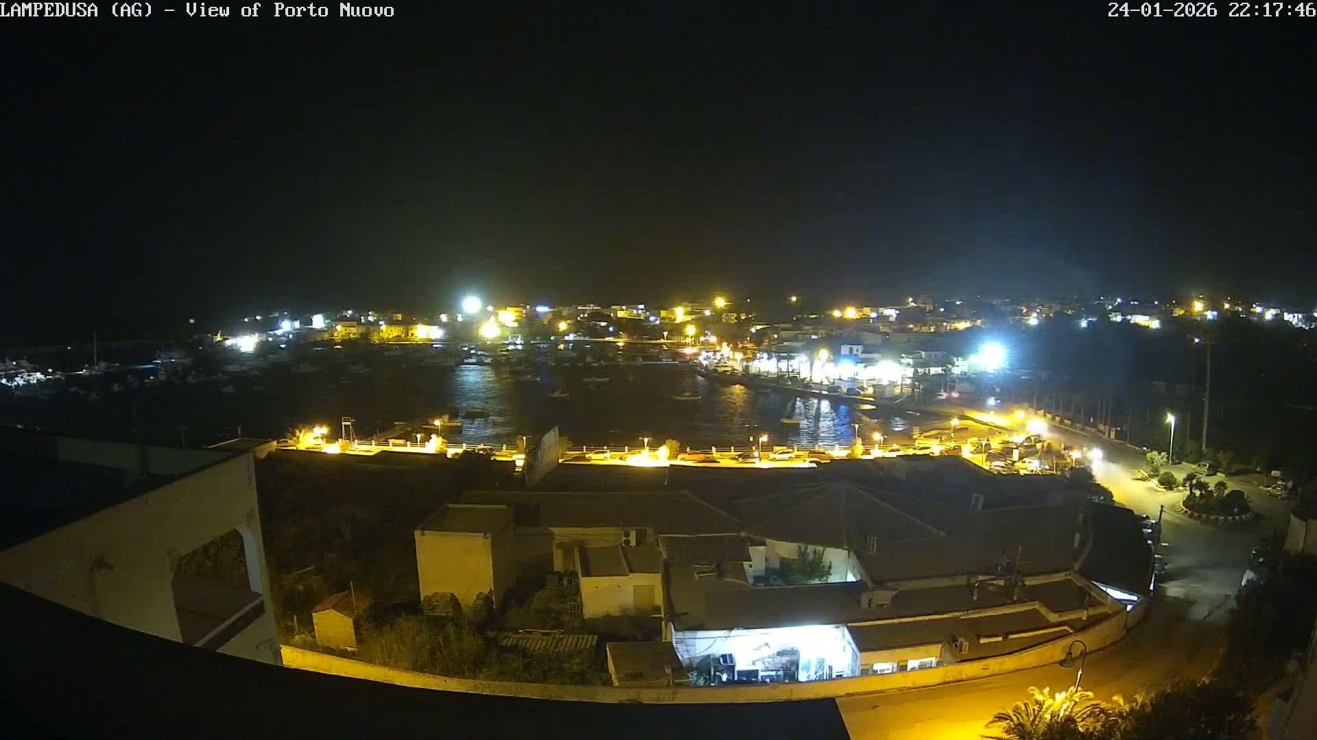 Lampedusa, Port of Nouvo Live Cam - Agrigento, Sicily, Italy