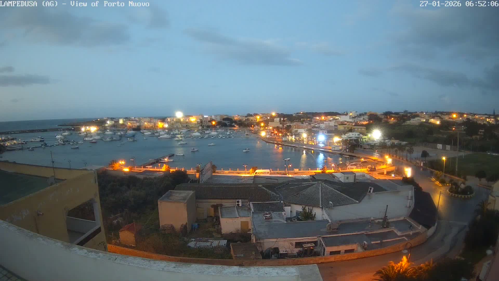 Lampedusa, Port of Nouvo Live Cam - Agrigento, Sicily, Italy