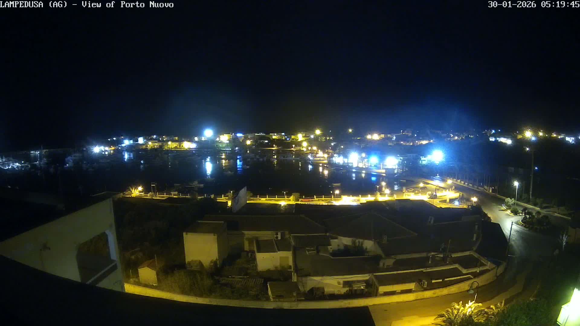 Lampedusa, Port of Nouvo Live Cam - Agrigento, Sicily, Italy