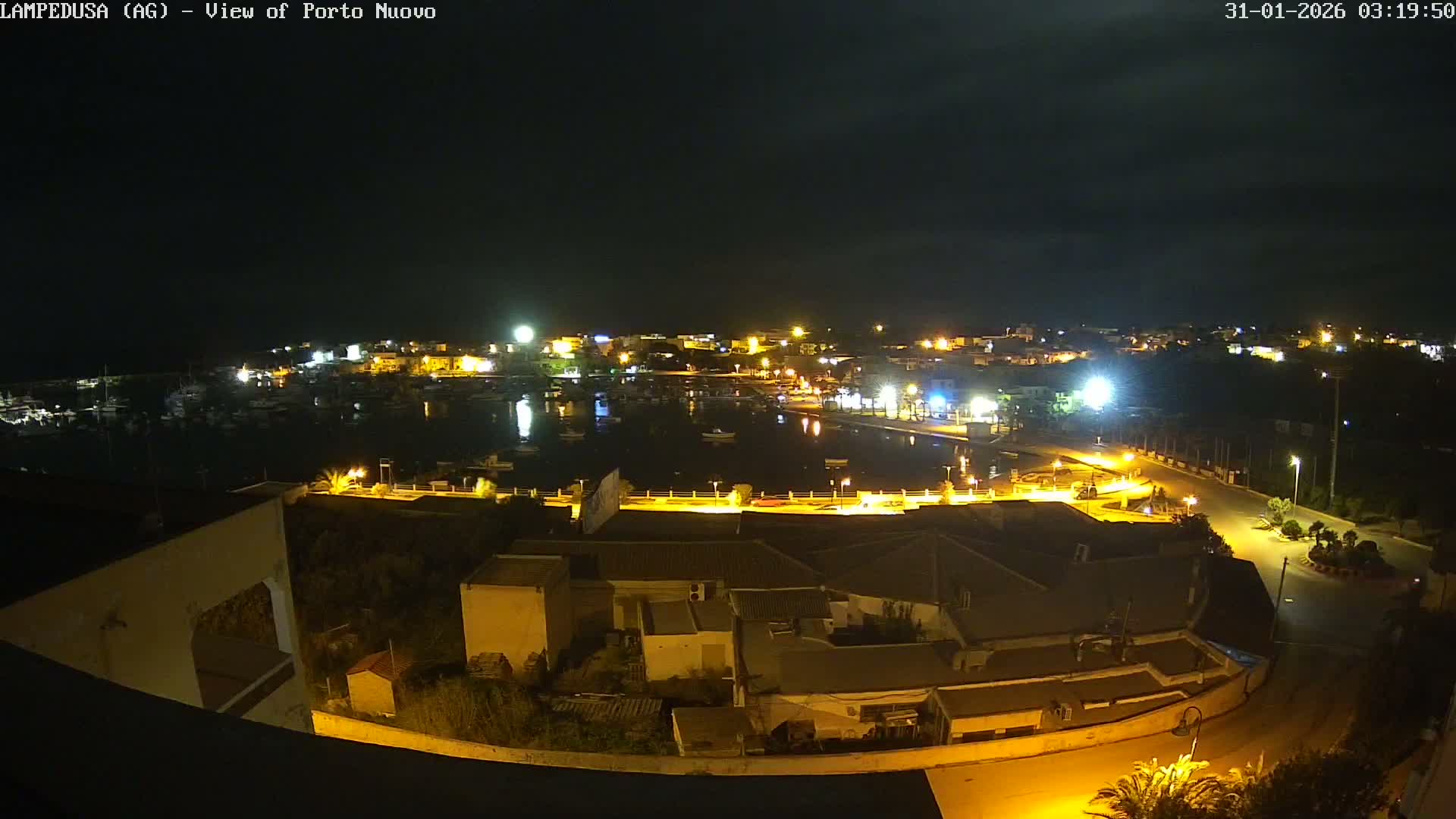 Lampedusa, Port of Nouvo Live Cam - Agrigento, Sicily, Italy