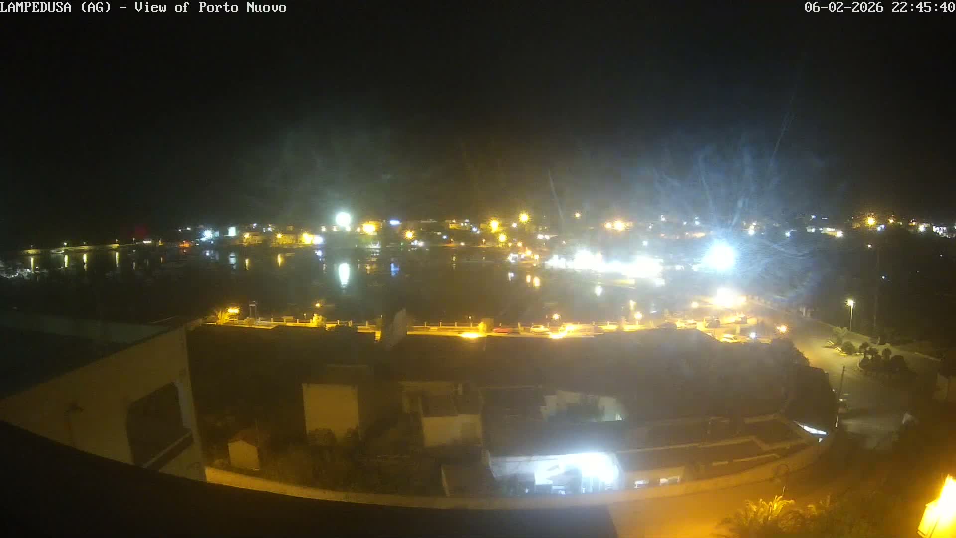 Lampedusa, Port of Nouvo Live Cam - Agrigento, Sicily, Italy