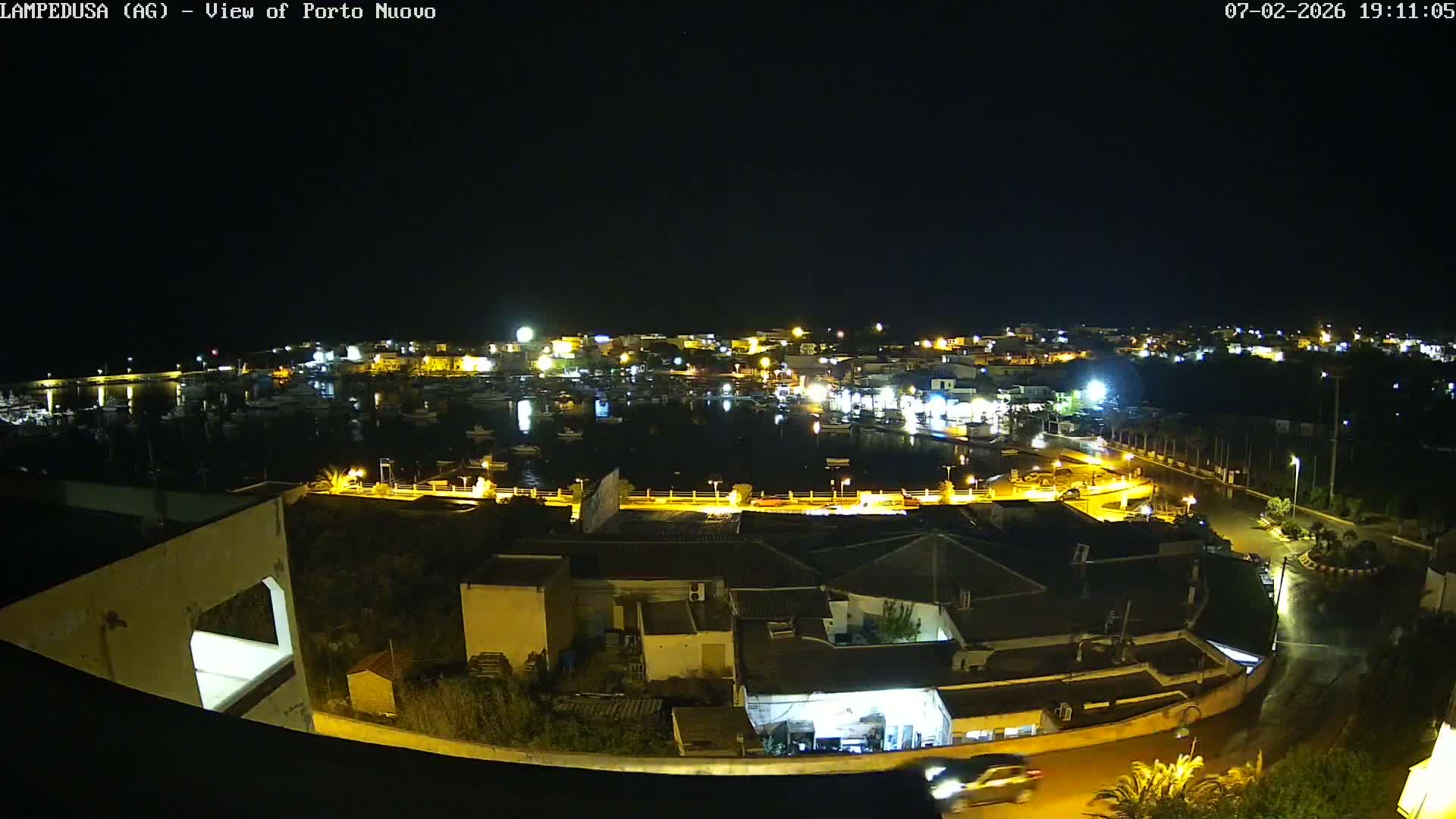 Lampedusa, Port of Nouvo Live Cam - Agrigento, Sicily, Italy