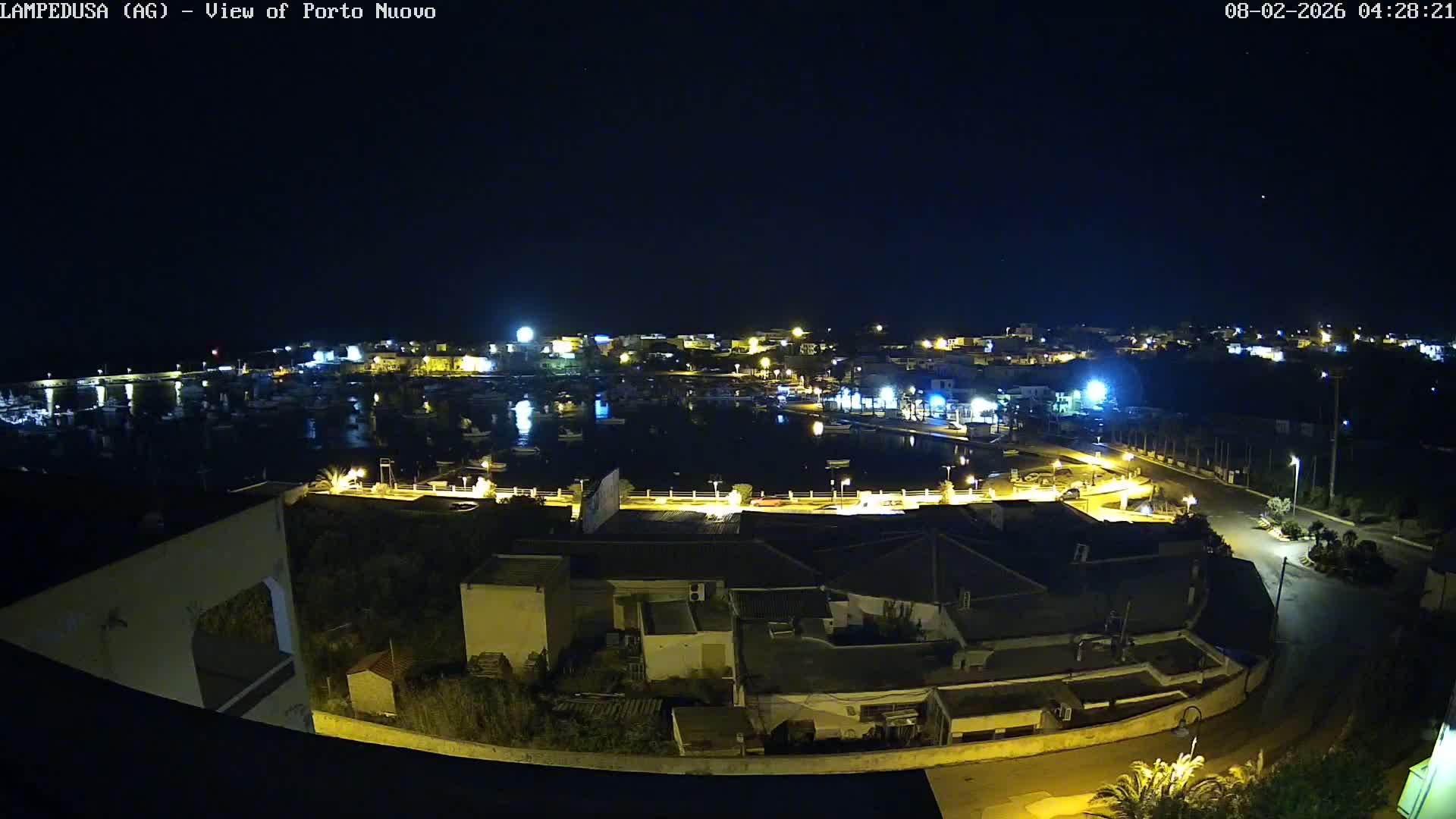 Lampedusa, Port of Nouvo Live Cam - Agrigento, Sicily, Italy