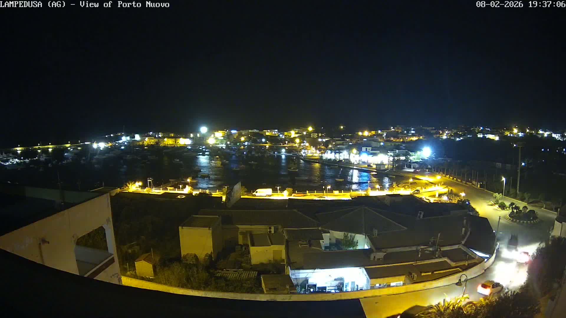 Lampedusa, Port of Nouvo Live Cam - Agrigento, Sicily, Italy