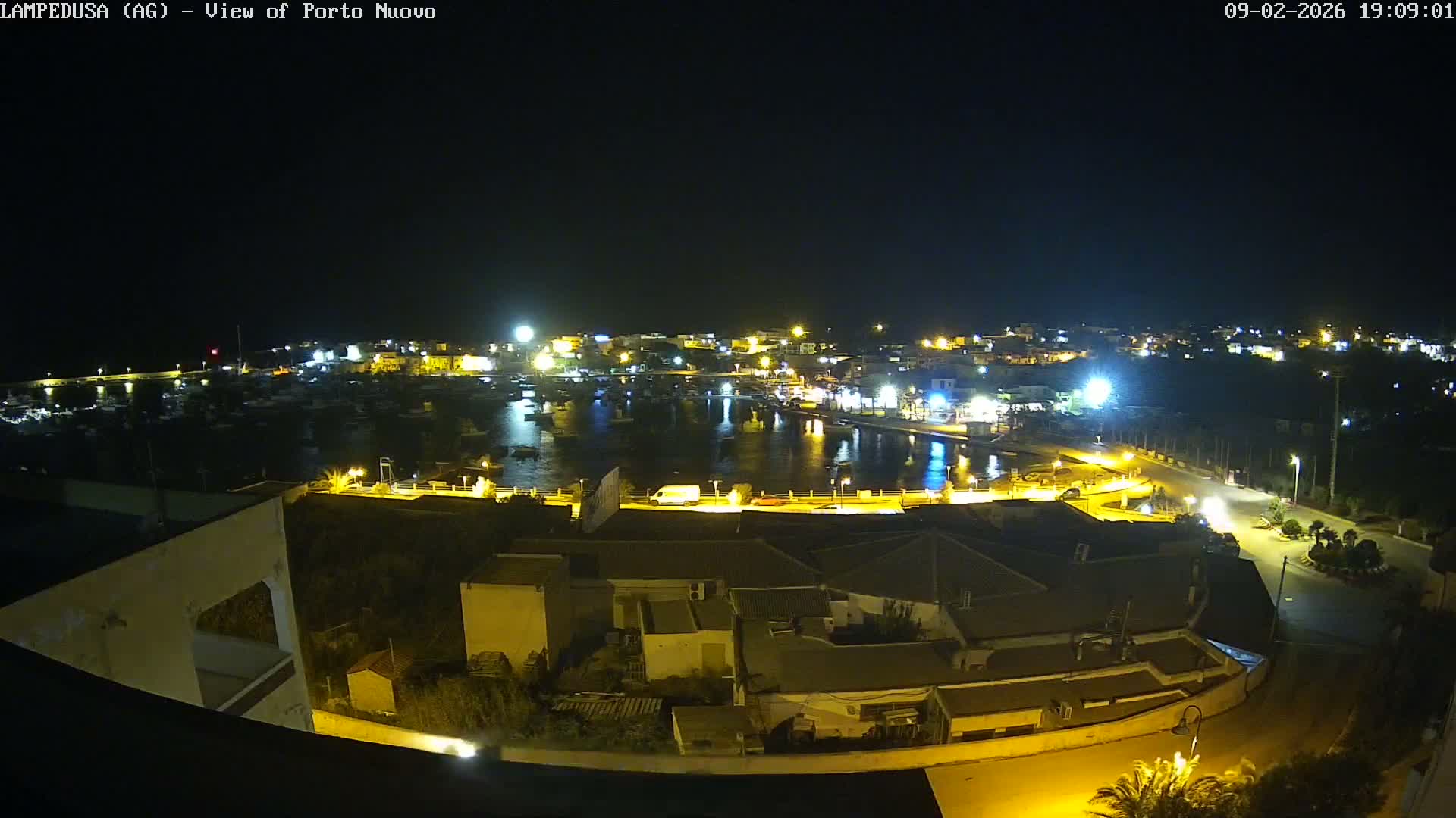 Lampedusa, Port of Nouvo Live Cam - Agrigento, Sicily, Italy