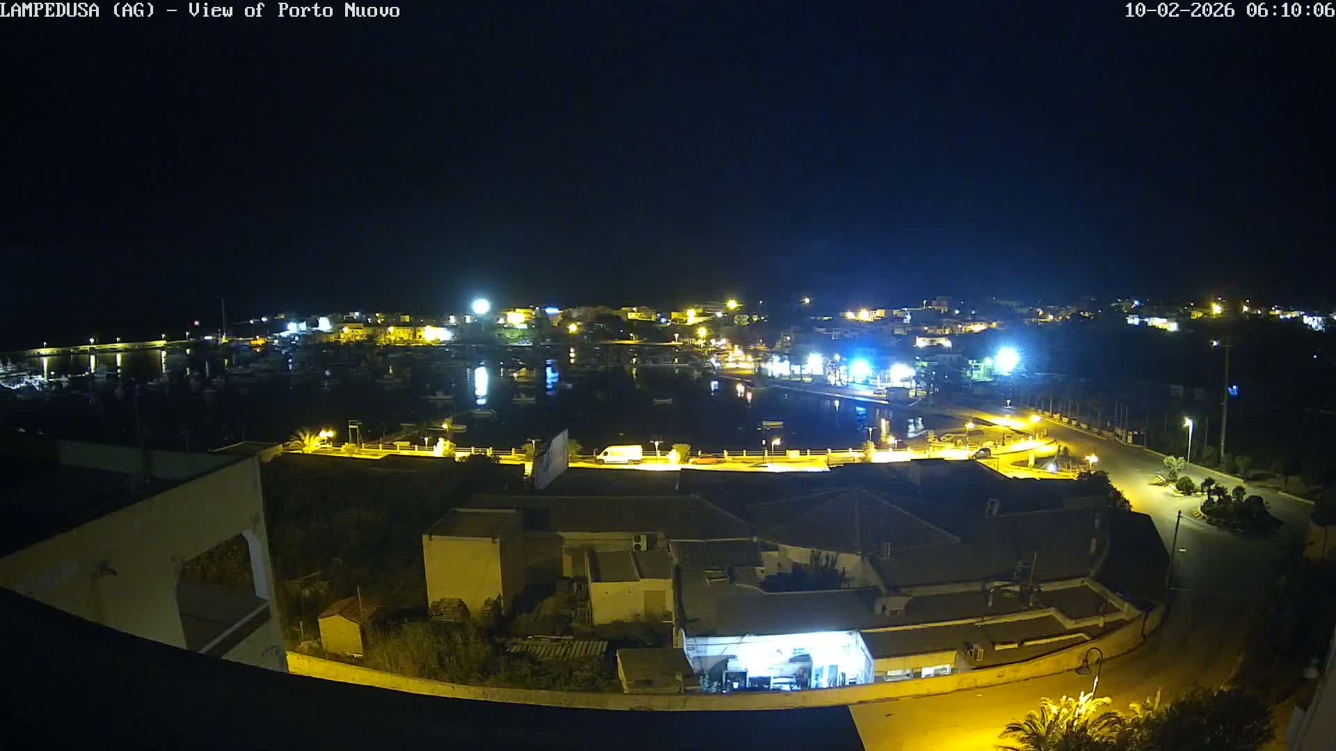 Lampedusa, Port of Nouvo Live Cam - Agrigento, Sicily, Italy
