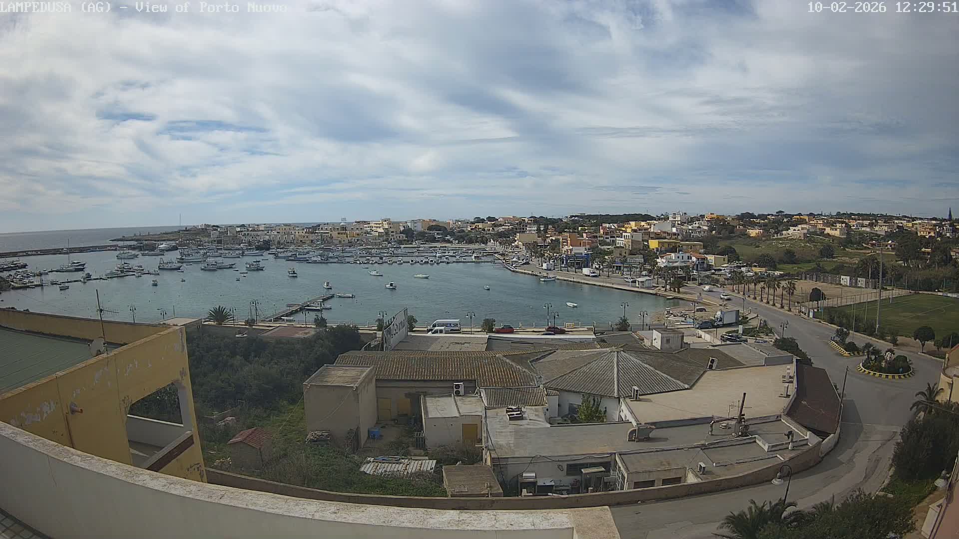 Lampedusa, Port of Nouvo Live Cam - Agrigento, Sicily, Italy