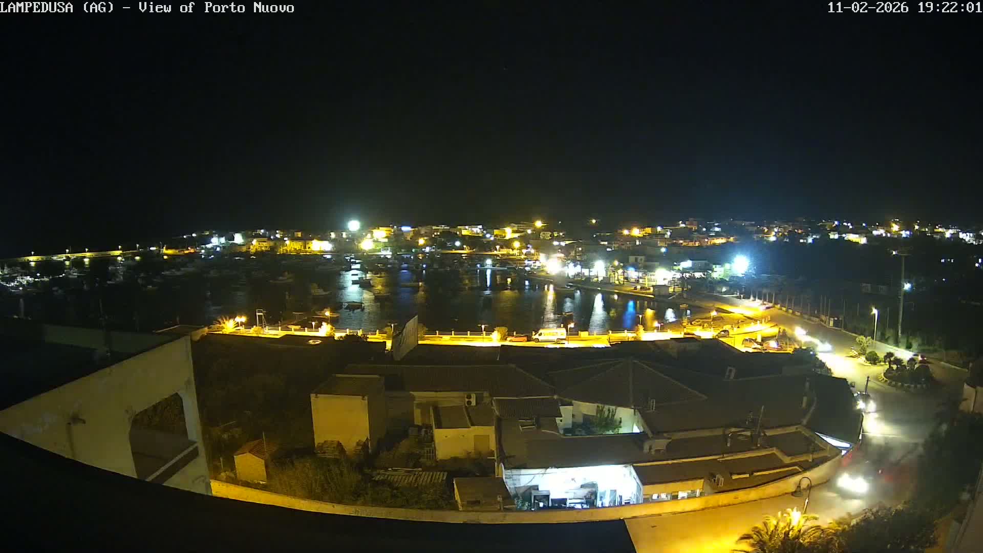 Lampedusa, Port of Nouvo Live Cam - Agrigento, Sicily, Italy