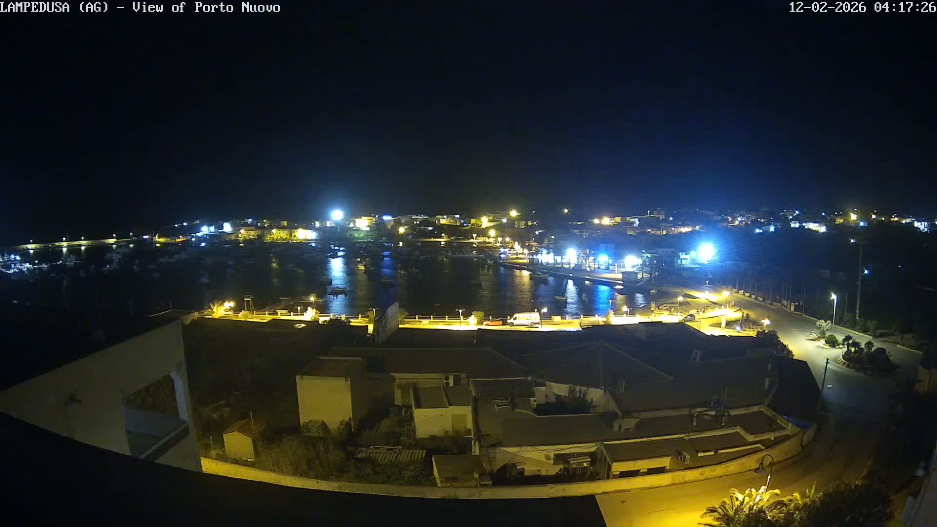 Lampedusa, Port of Nouvo Live Cam - Agrigento, Sicily, Italy