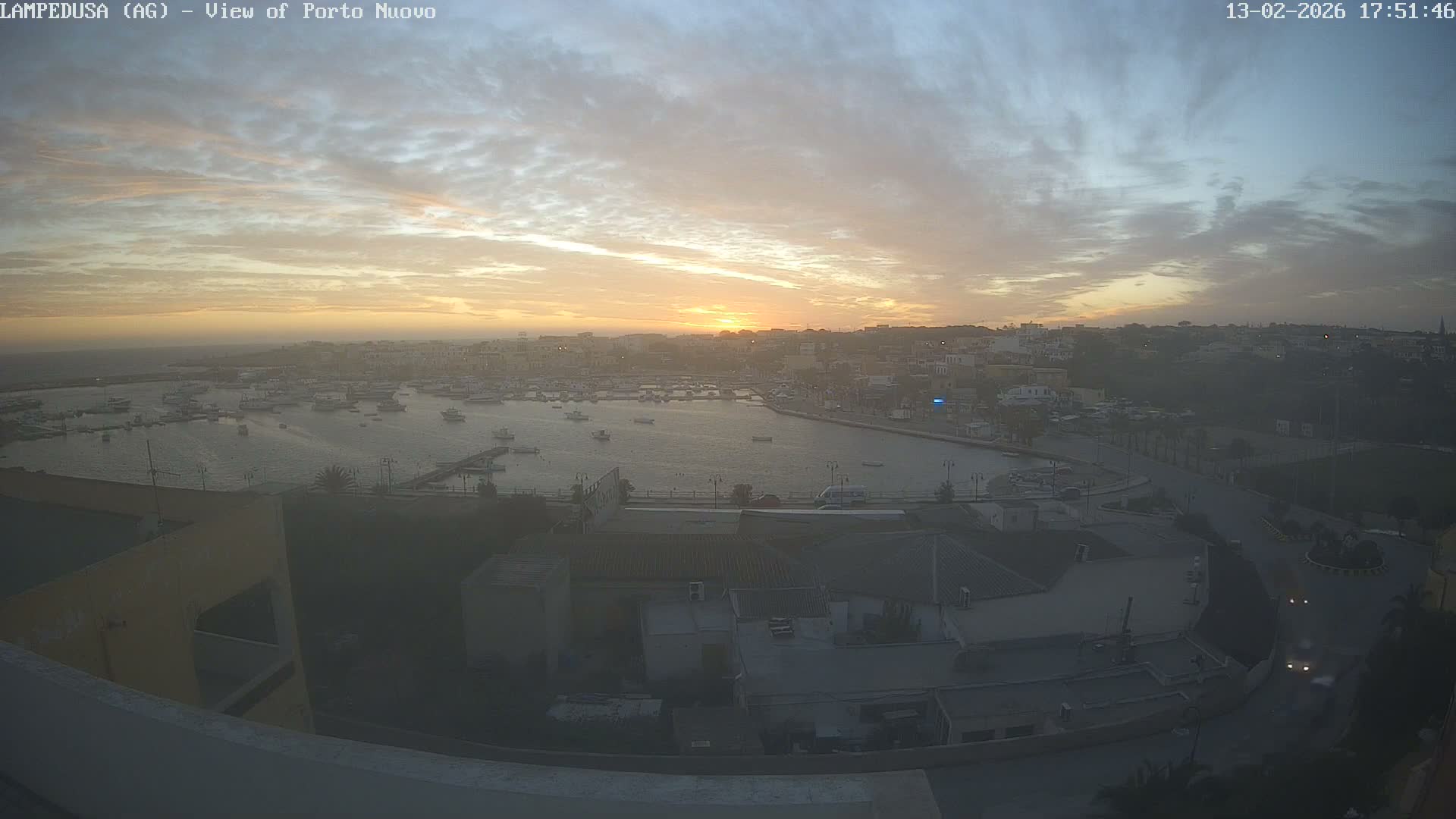 Lampedusa, Port of Nouvo Live Cam - Agrigento, Sicily, Italy