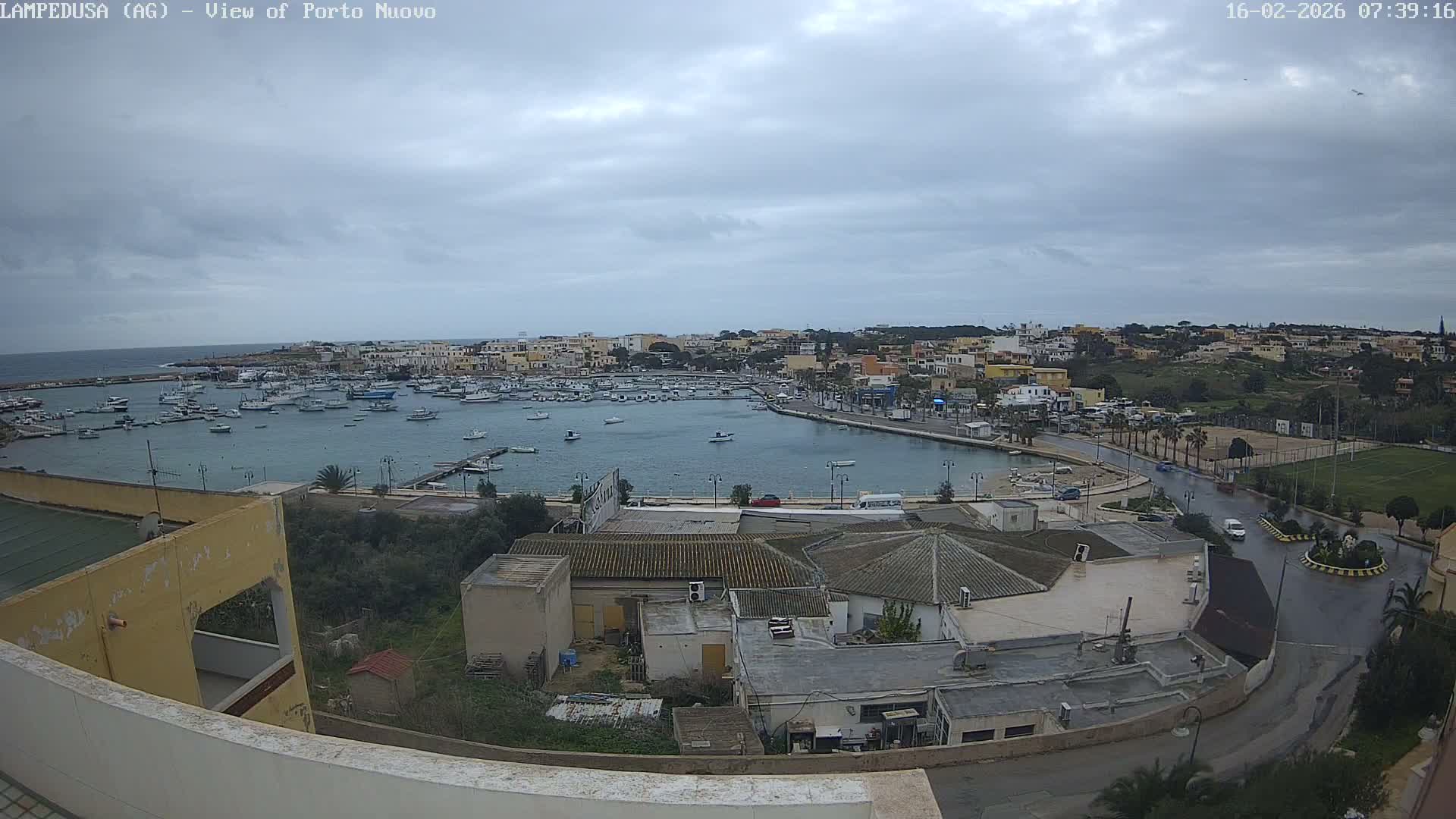 Lampedusa, Port of Nouvo Live Cam - Agrigento, Sicily, Italy