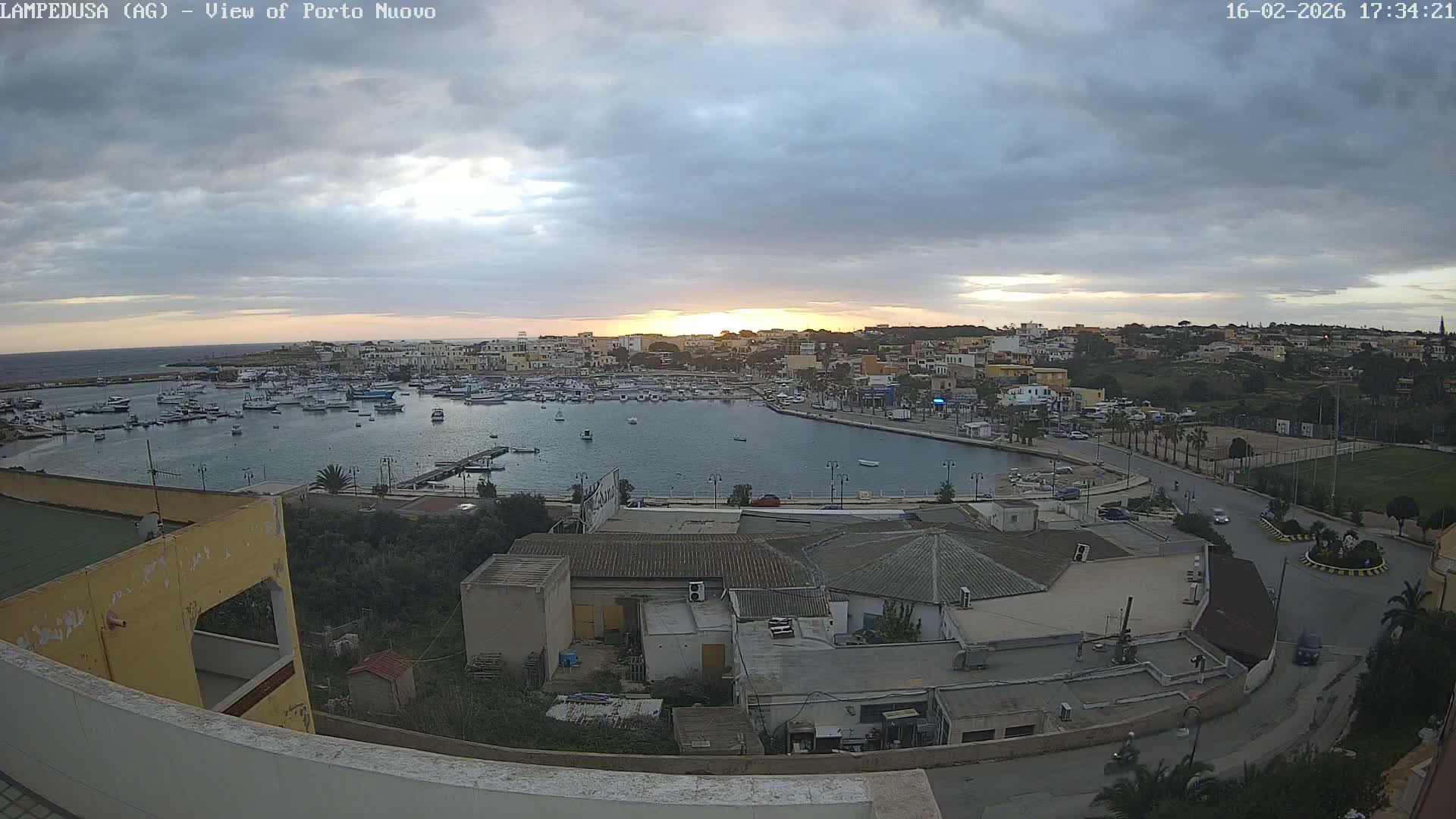 Lampedusa, Port of Nouvo Live Cam - Agrigento, Sicily, Italy