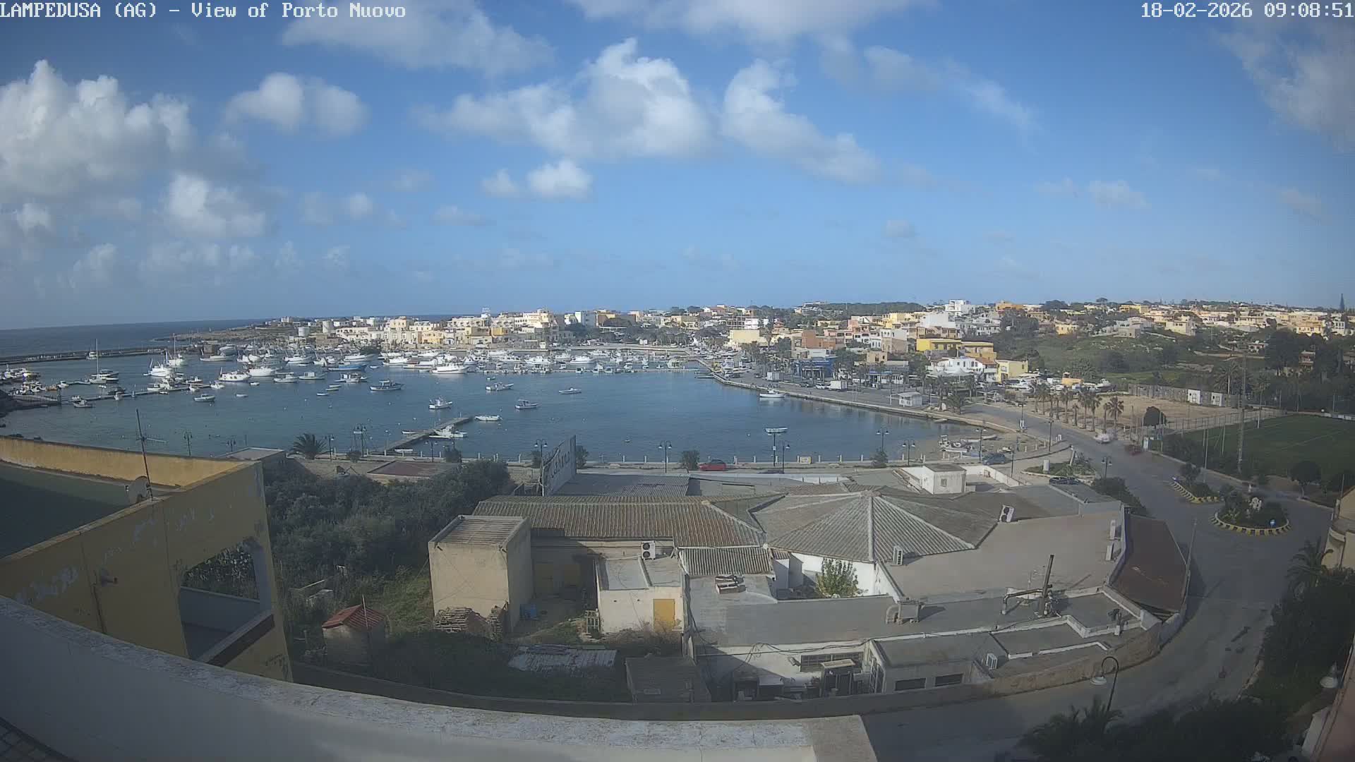 Lampedusa, Port of Nouvo Live Cam - Agrigento, Sicily, Italy