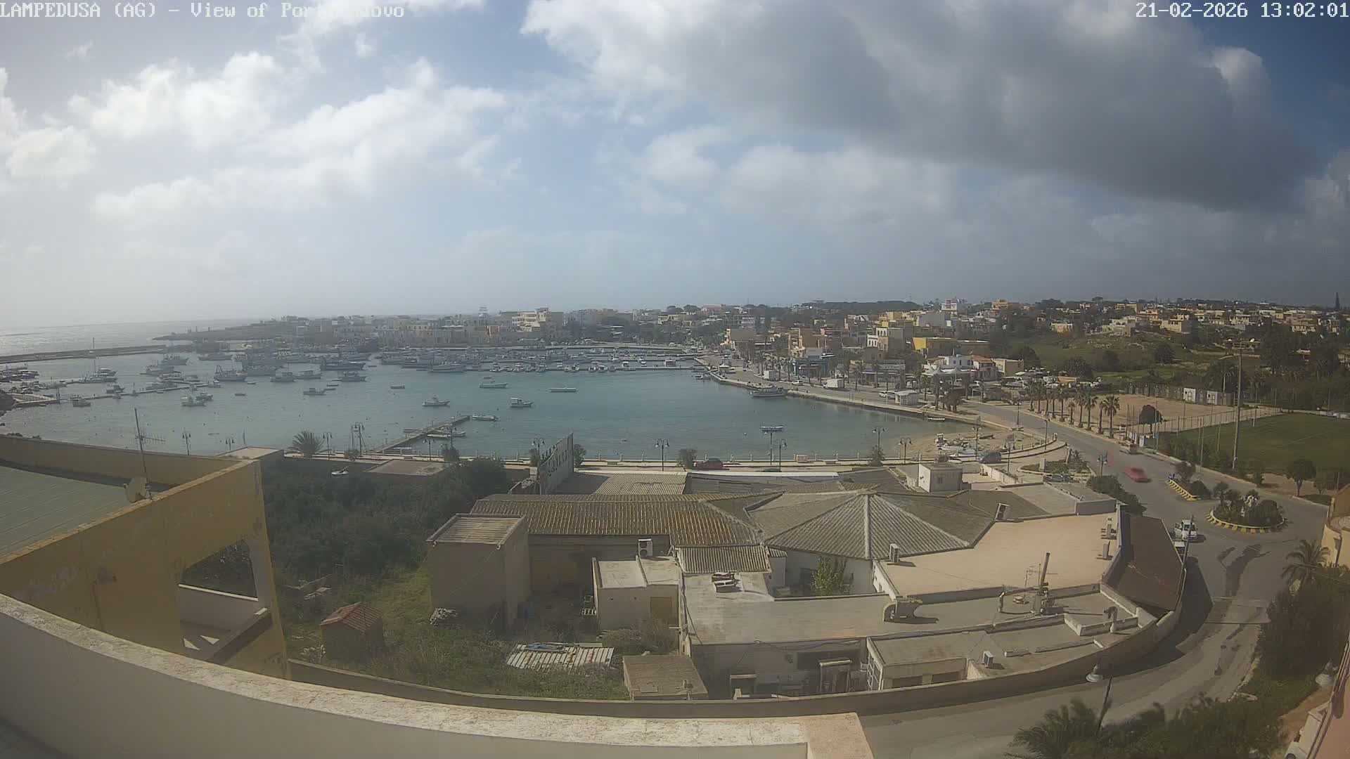 Lampedusa, Port of Nouvo Live Cam - Agrigento, Sicily, Italy