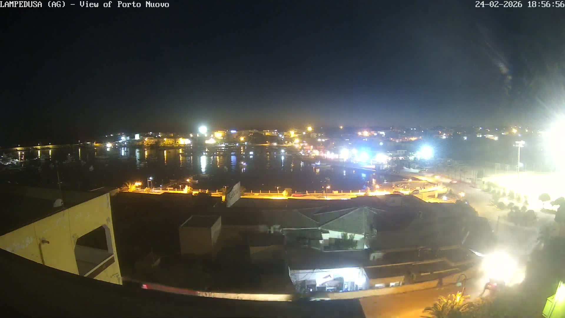 Lampedusa, Port of Nouvo Live Cam - Agrigento, Sicily, Italy