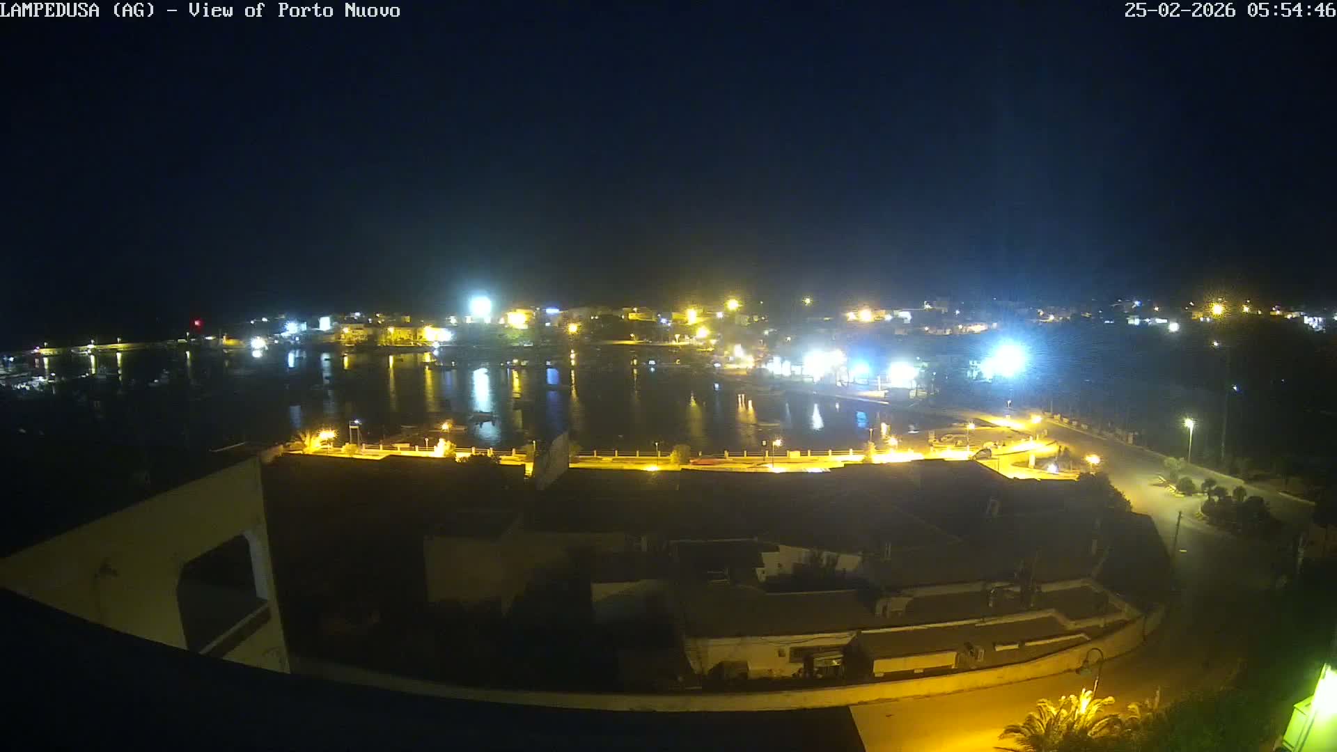 Lampedusa, Port of Nouvo Live Cam - Agrigento, Sicily, Italy