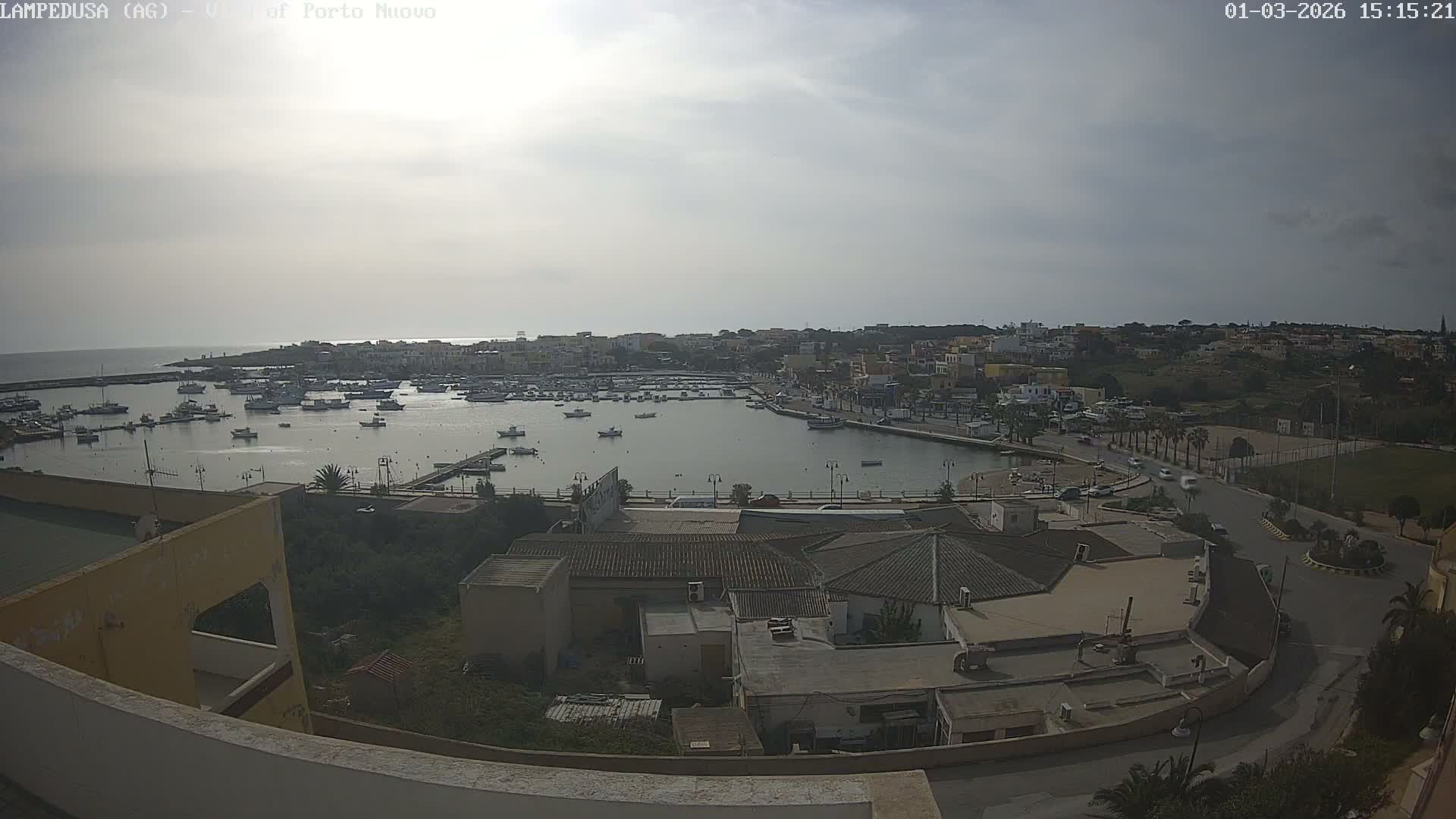Lampedusa, Port of Nouvo Live Cam - Agrigento, Sicily, Italy