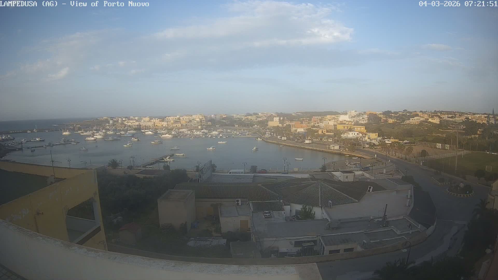 Lampedusa, Port of Nouvo Live Cam - Agrigento, Sicily, Italy