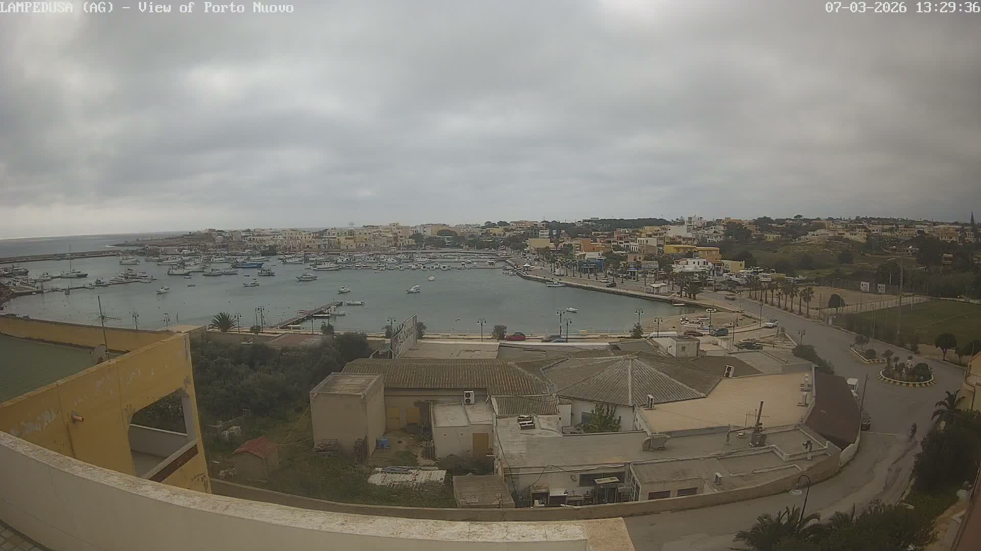 Lampedusa, Port of Nouvo Live Cam - Agrigento, Sicily, Italy