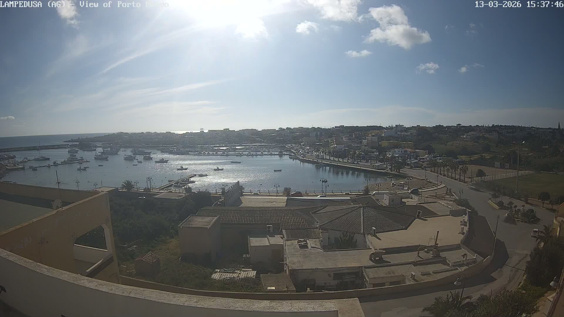 Lampedusa, Port of Nouvo Live Cam - Agrigento, Sicily, Italy