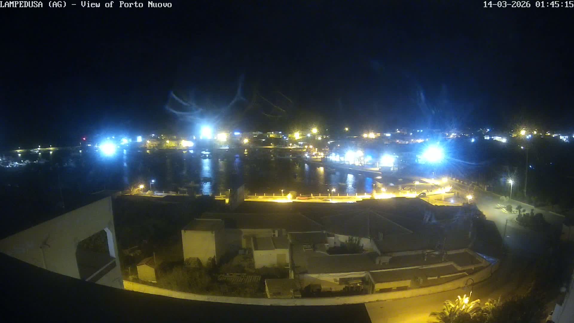 Lampedusa, Port of Nouvo Live Cam - Agrigento, Sicily, Italy