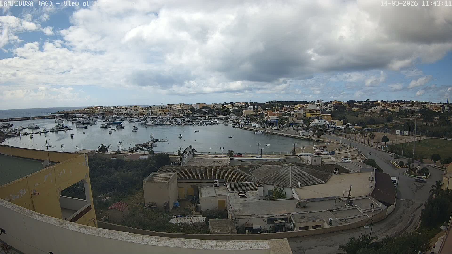 Lampedusa, Port of Nouvo Live Cam - Agrigento, Sicily, Italy