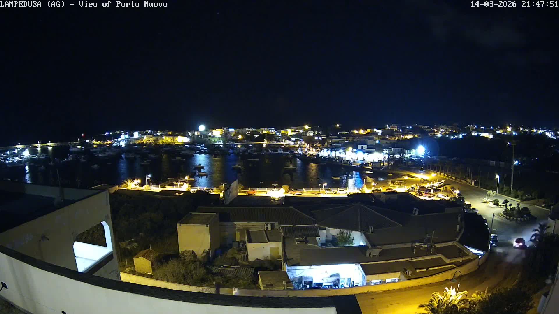 Lampedusa, Port of Nouvo Live Cam - Agrigento, Sicily, Italy