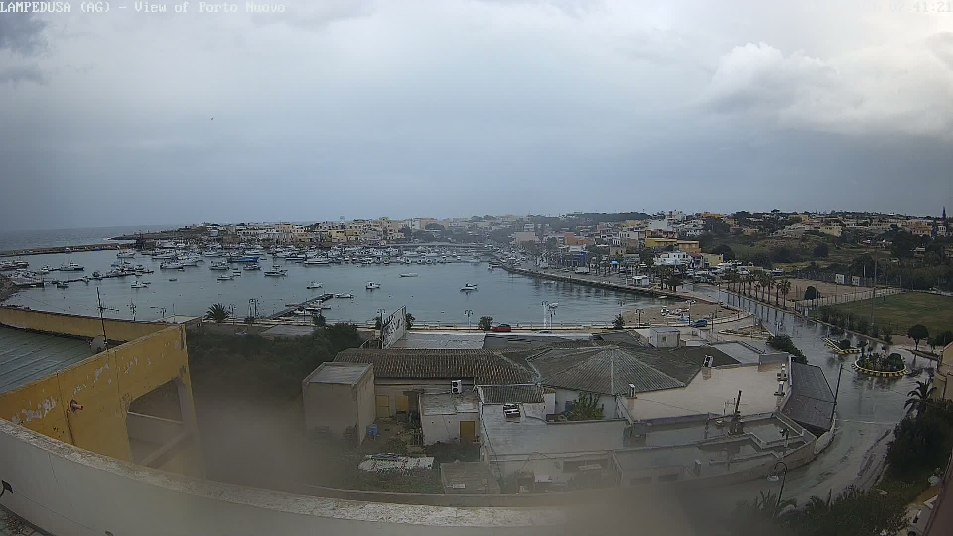 Lampedusa, Port of Nouvo Live Cam - Agrigento, Sicily, Italy