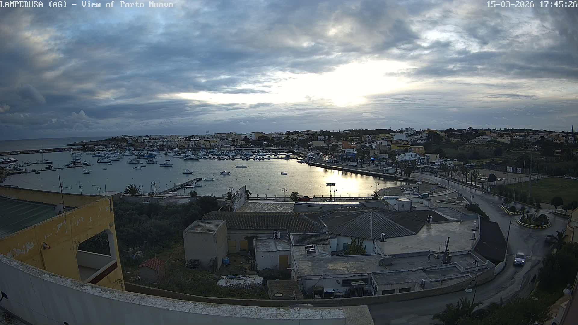 Lampedusa, Port of Nouvo Live Cam - Agrigento, Sicily, Italy