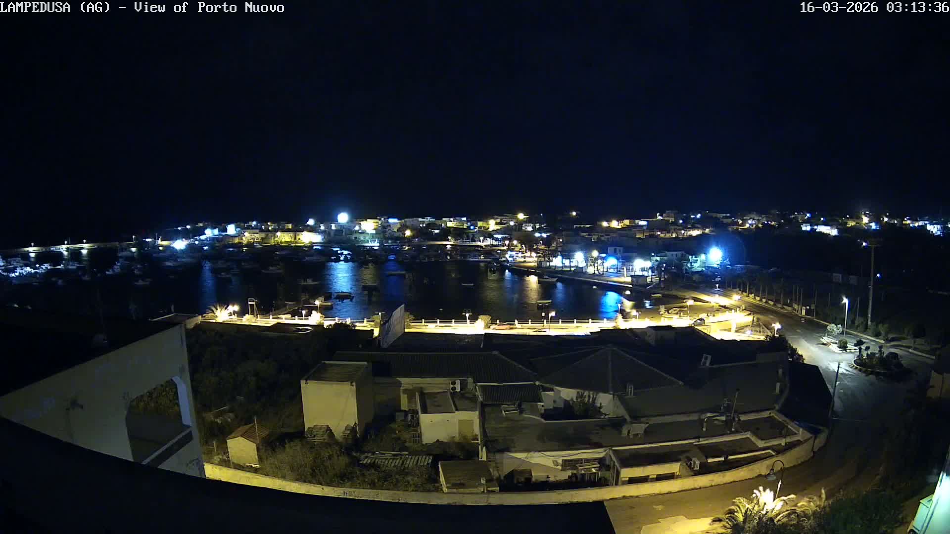 Lampedusa, Port of Nouvo Live Cam - Agrigento, Sicily, Italy