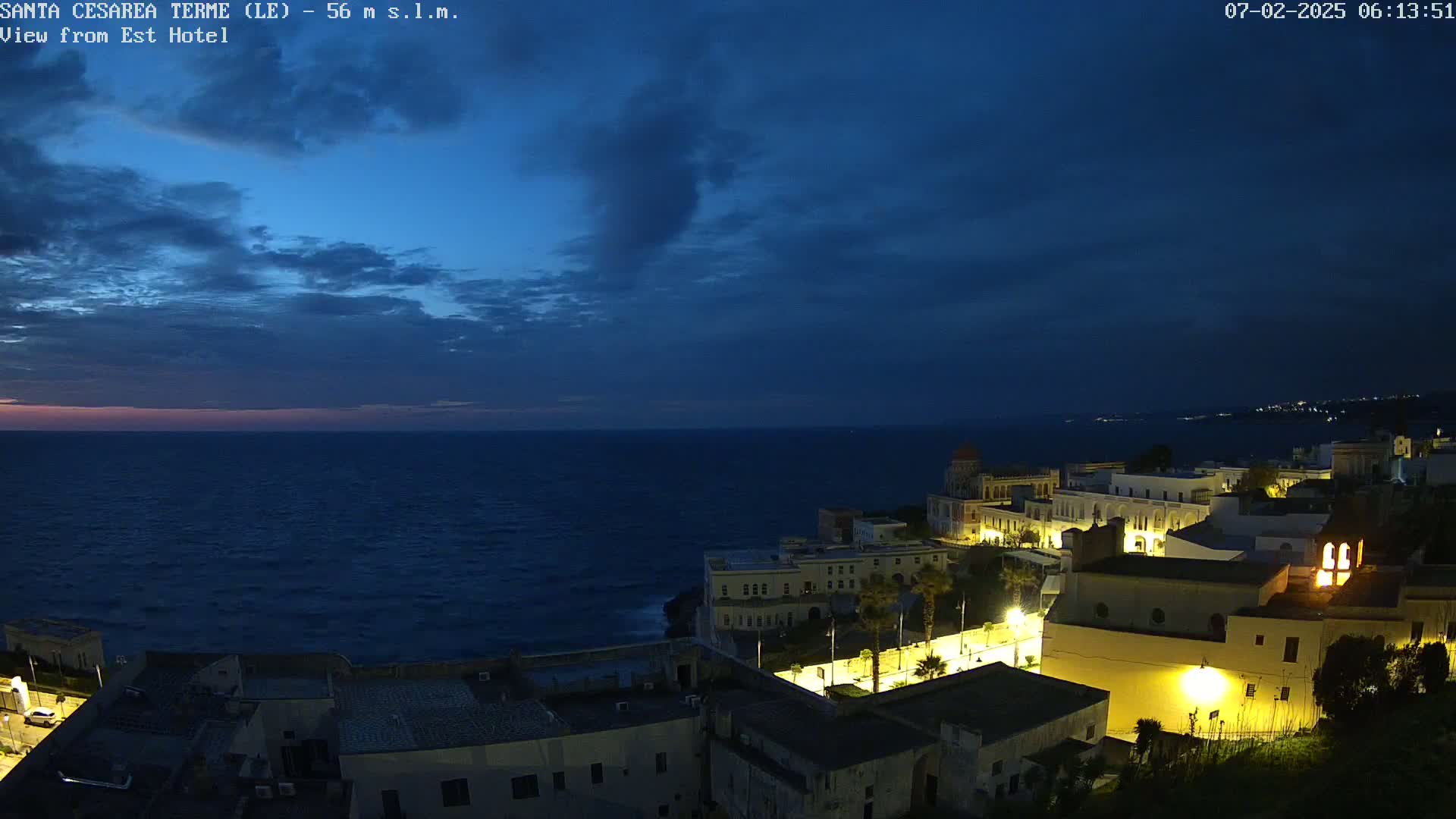Santa Cesarea Terme, Strait of Otranto Live Cam - Lecce, Apulia, Italy