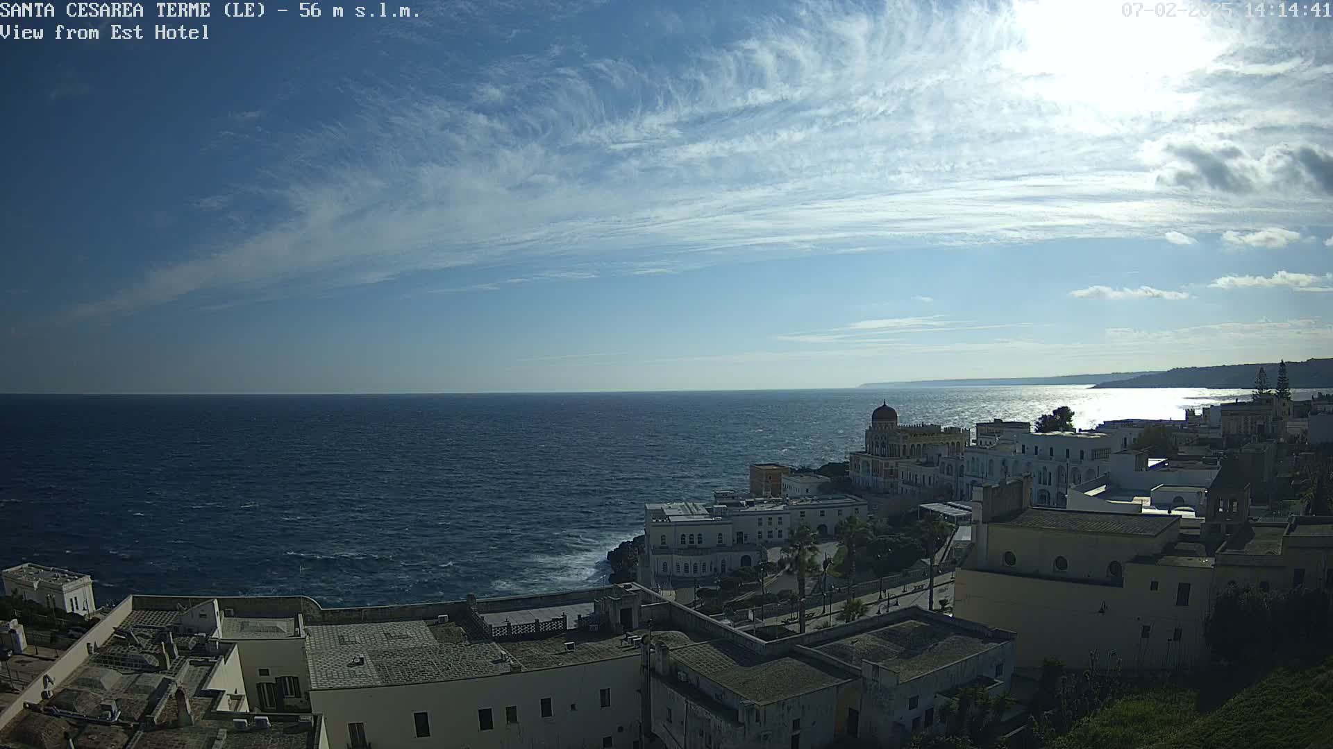 Santa Cesarea Terme, Strait of Otranto Live Cam - Lecce, Apulia, Italy