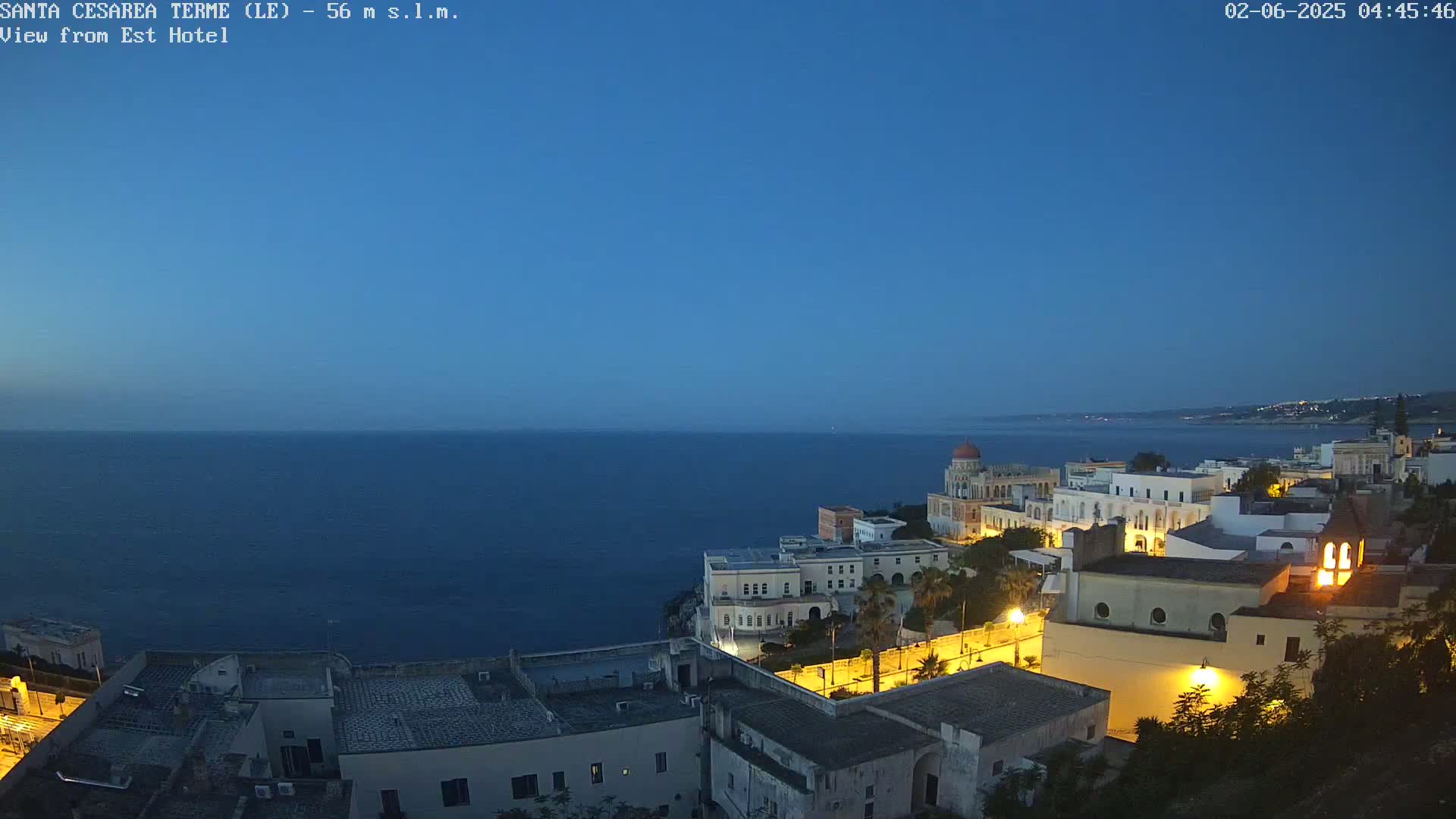 Santa Cesarea Terme, Strait of Otranto Live Cam - Lecce, Apulia, Italy