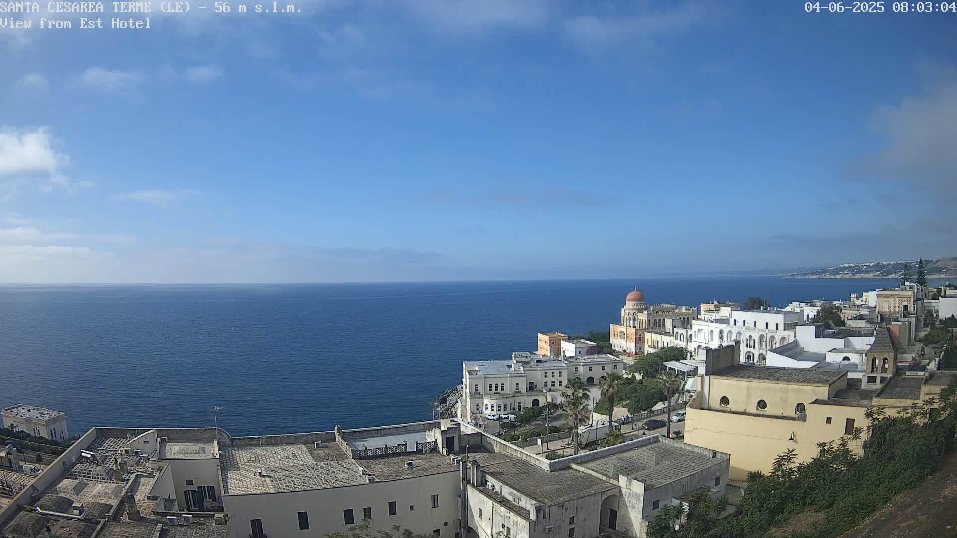 Santa Cesarea Terme, Strait of Otranto Live Cam - Lecce, Apulia, Italy