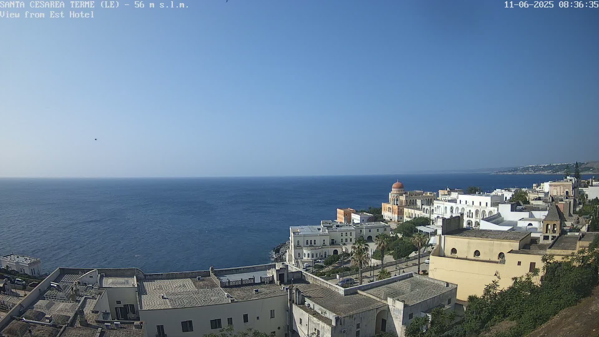 Santa Cesarea Terme, Strait of Otranto Live Cam - Lecce, Apulia, Italy