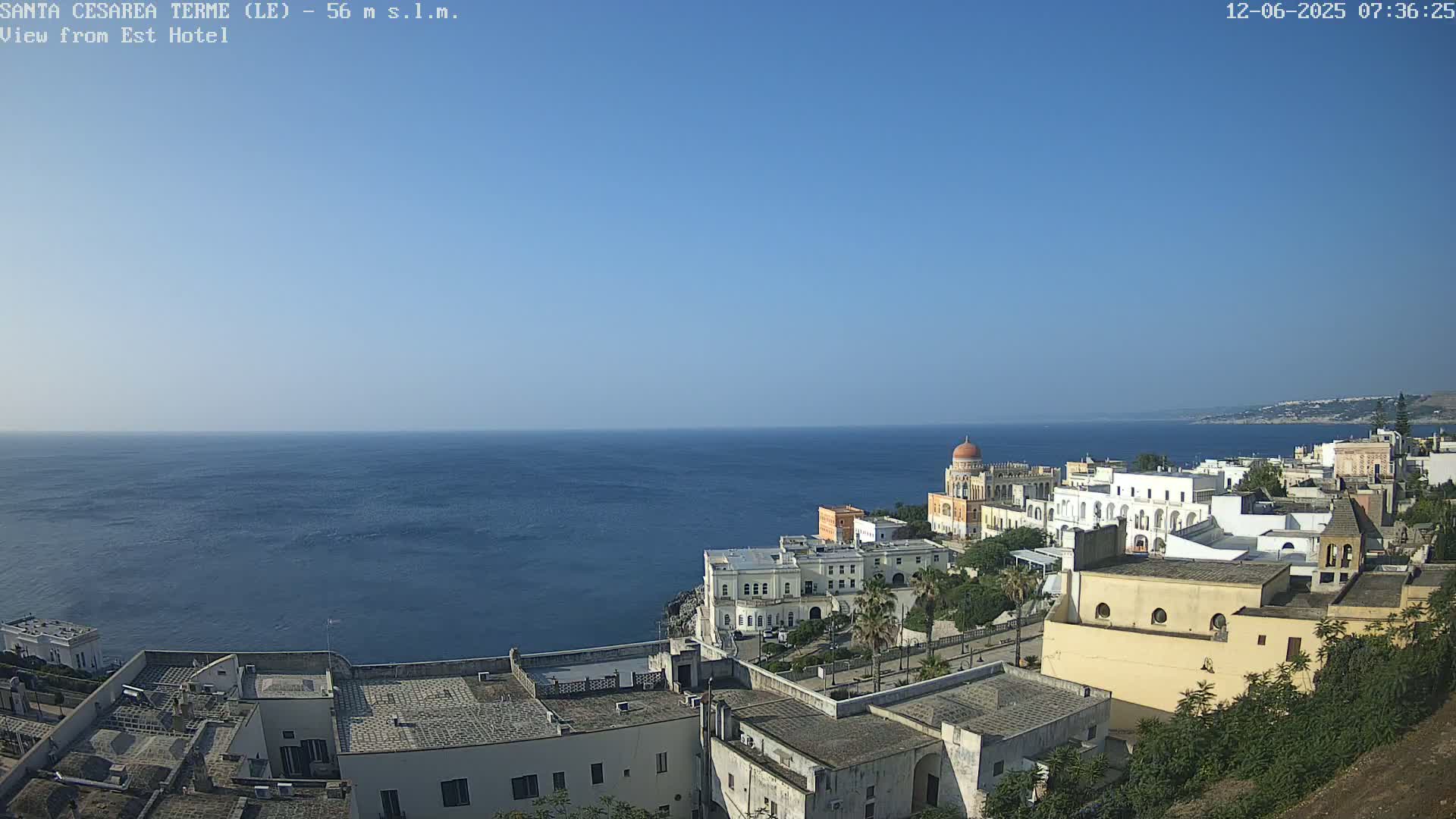Santa Cesarea Terme, Strait of Otranto Live Cam - Lecce, Apulia, Italy