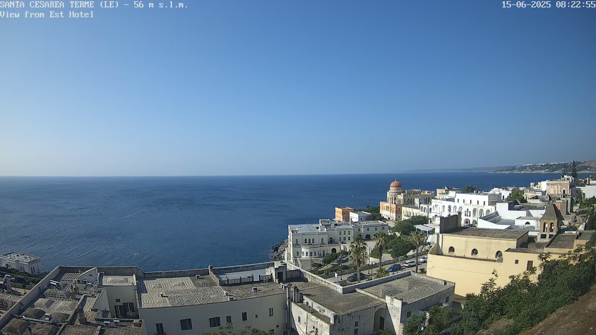 Santa Cesarea Terme, Strait of Otranto Live Cam - Lecce, Apulia, Italy