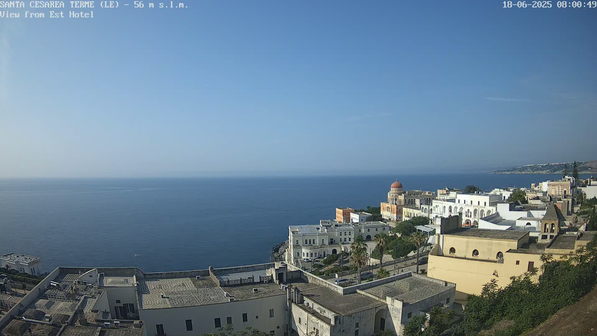 Santa Cesarea Terme, Strait of Otranto Live Cam - Lecce, Apulia, Italy